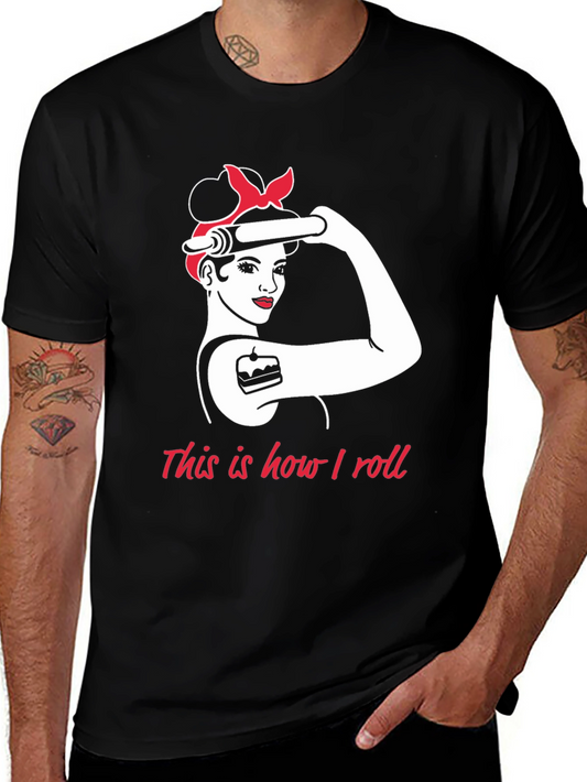 Baker Woman How I Roll Black T-Shirt