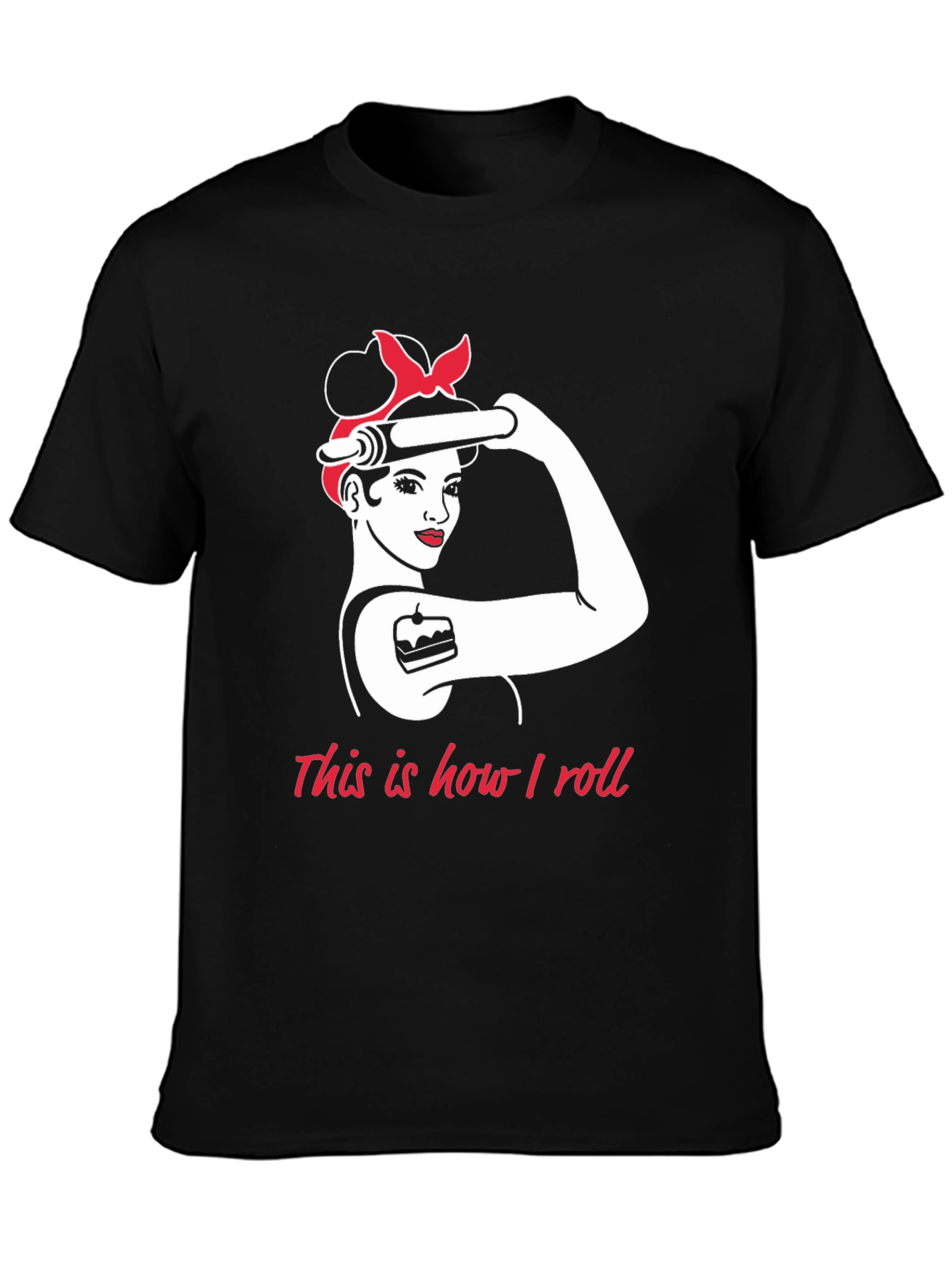 Baker Woman How I Roll Black T-Shirt