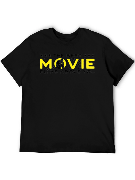 The Best Movie Plays Above You Black Graphic T-Shirt