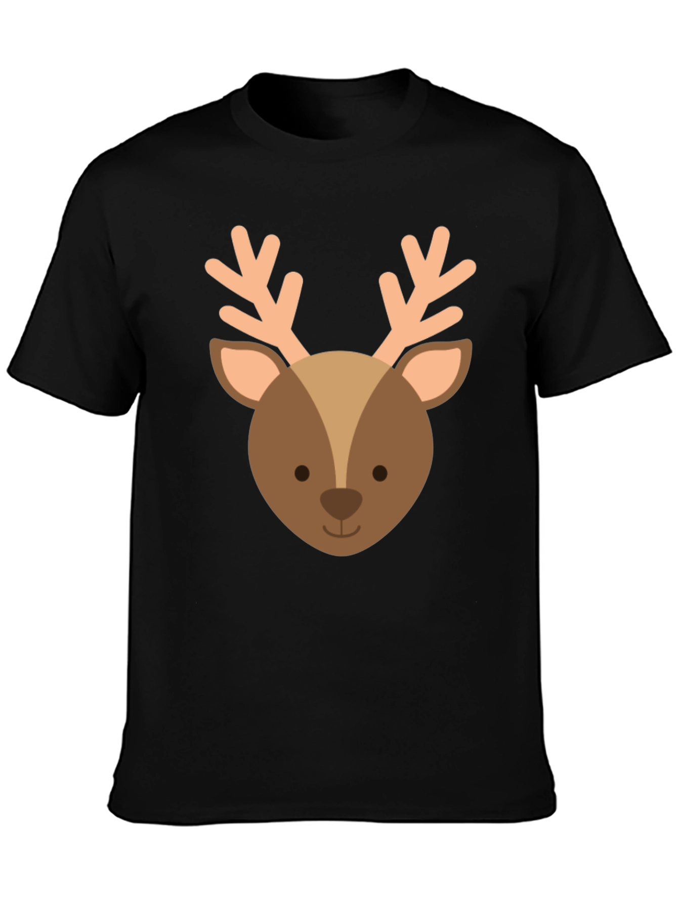 Cute Reindeer Graphic Tee - Holiday Apparel