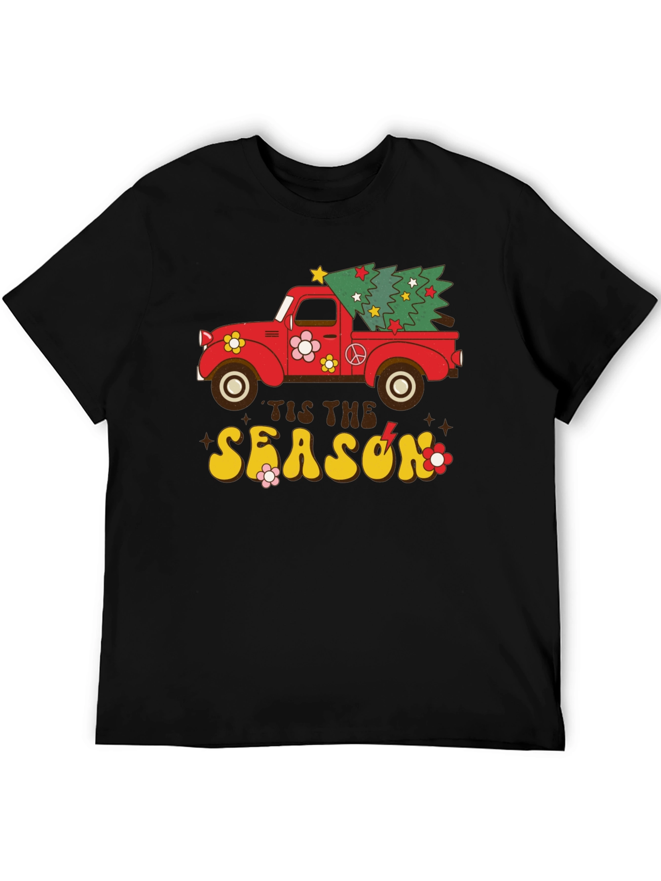 Retro Christmas Truck Graphic Tee