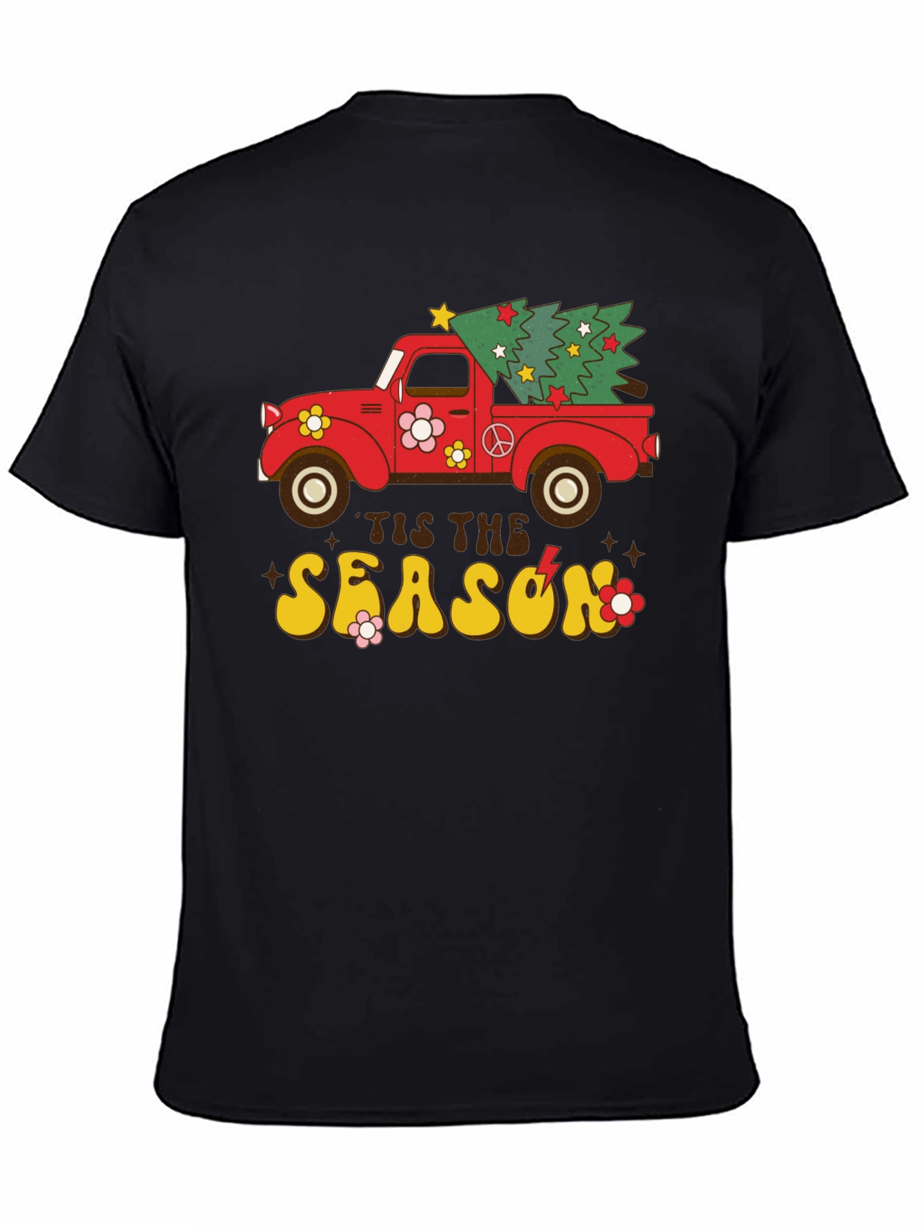 Retro Christmas Truck Graphic Tee