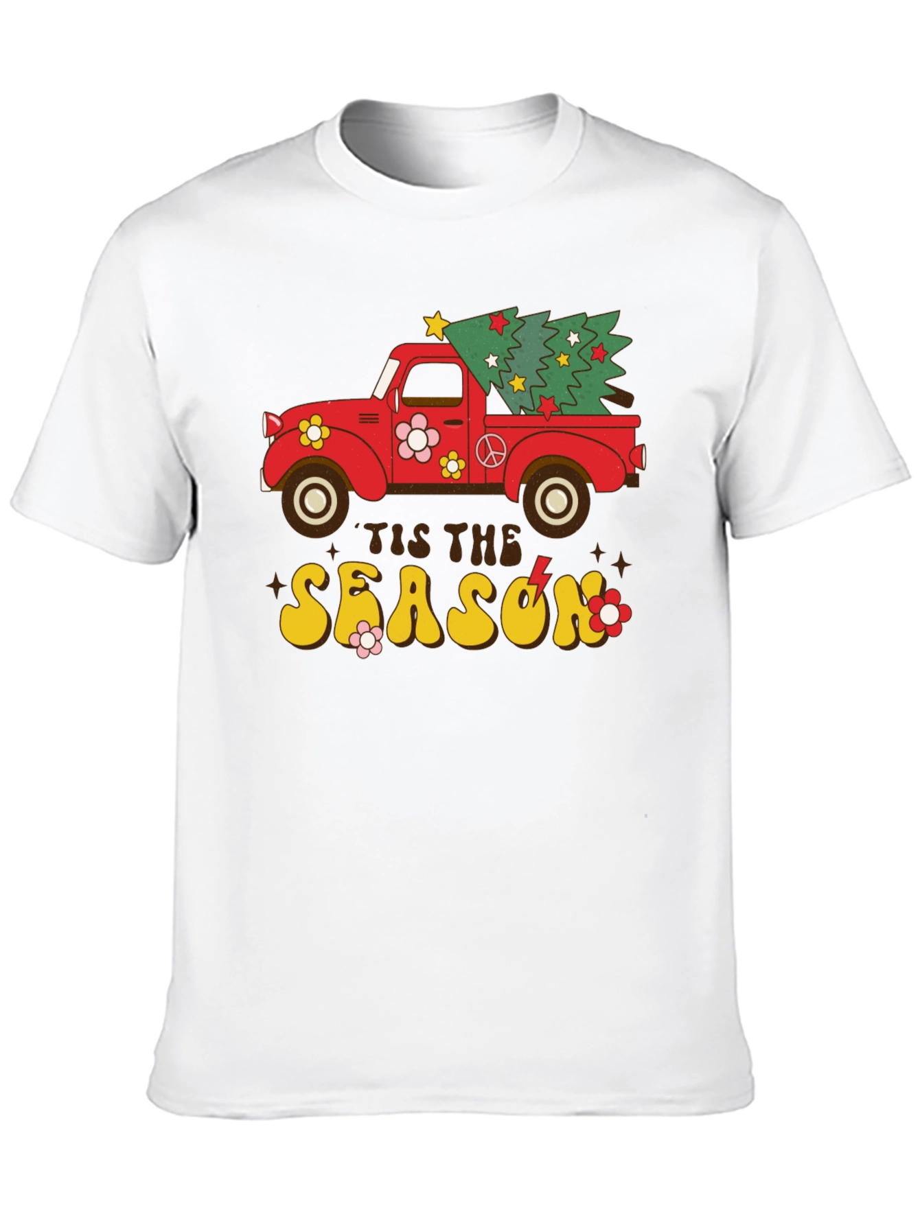 Retro Christmas Truck Graphic Tee