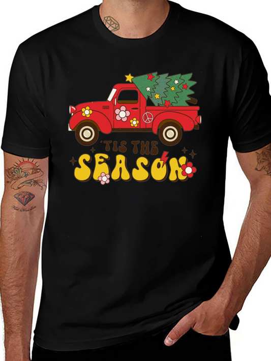 Retro Christmas Truck Graphic Tee