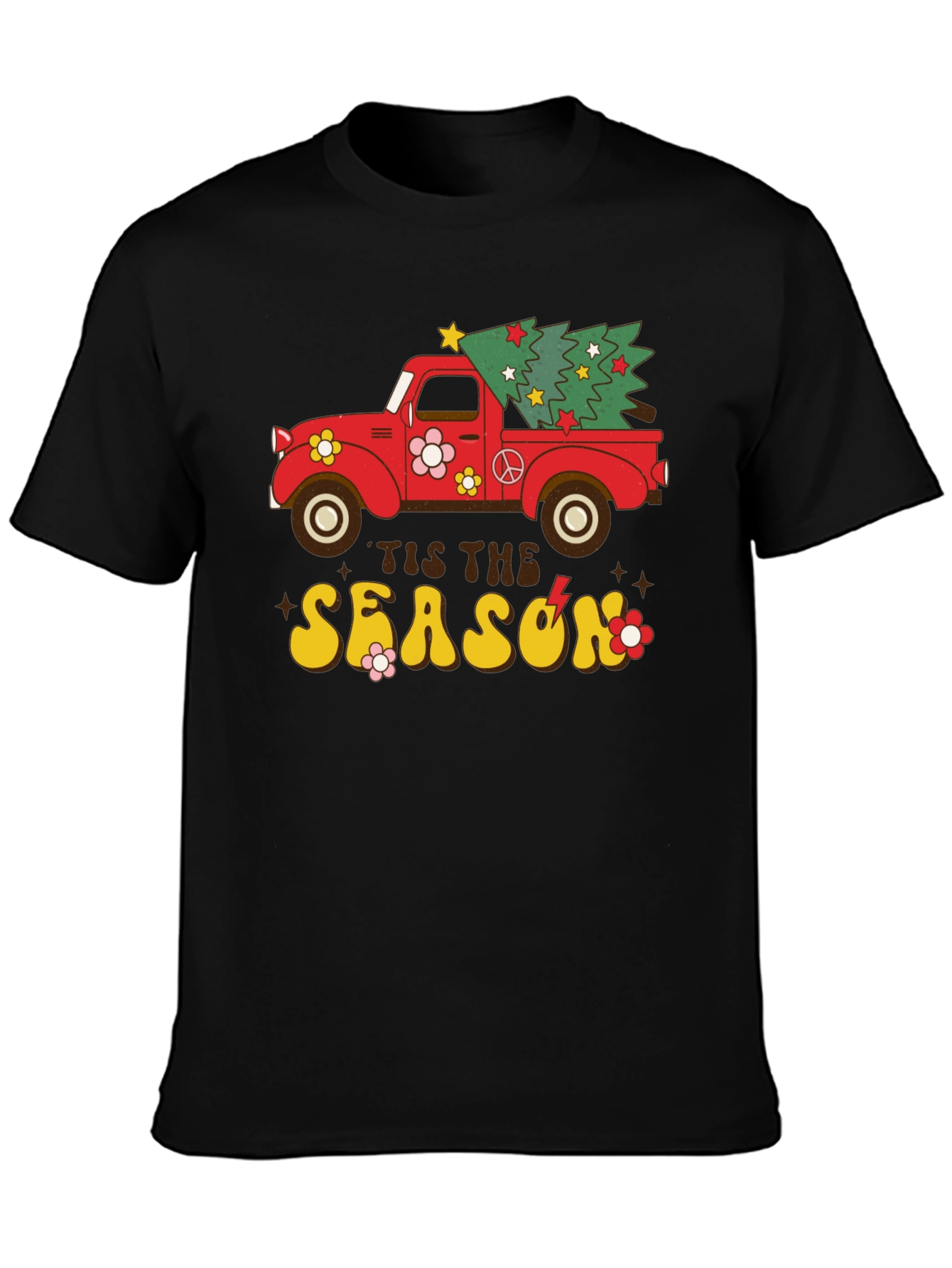 Retro Christmas Truck Graphic Tee