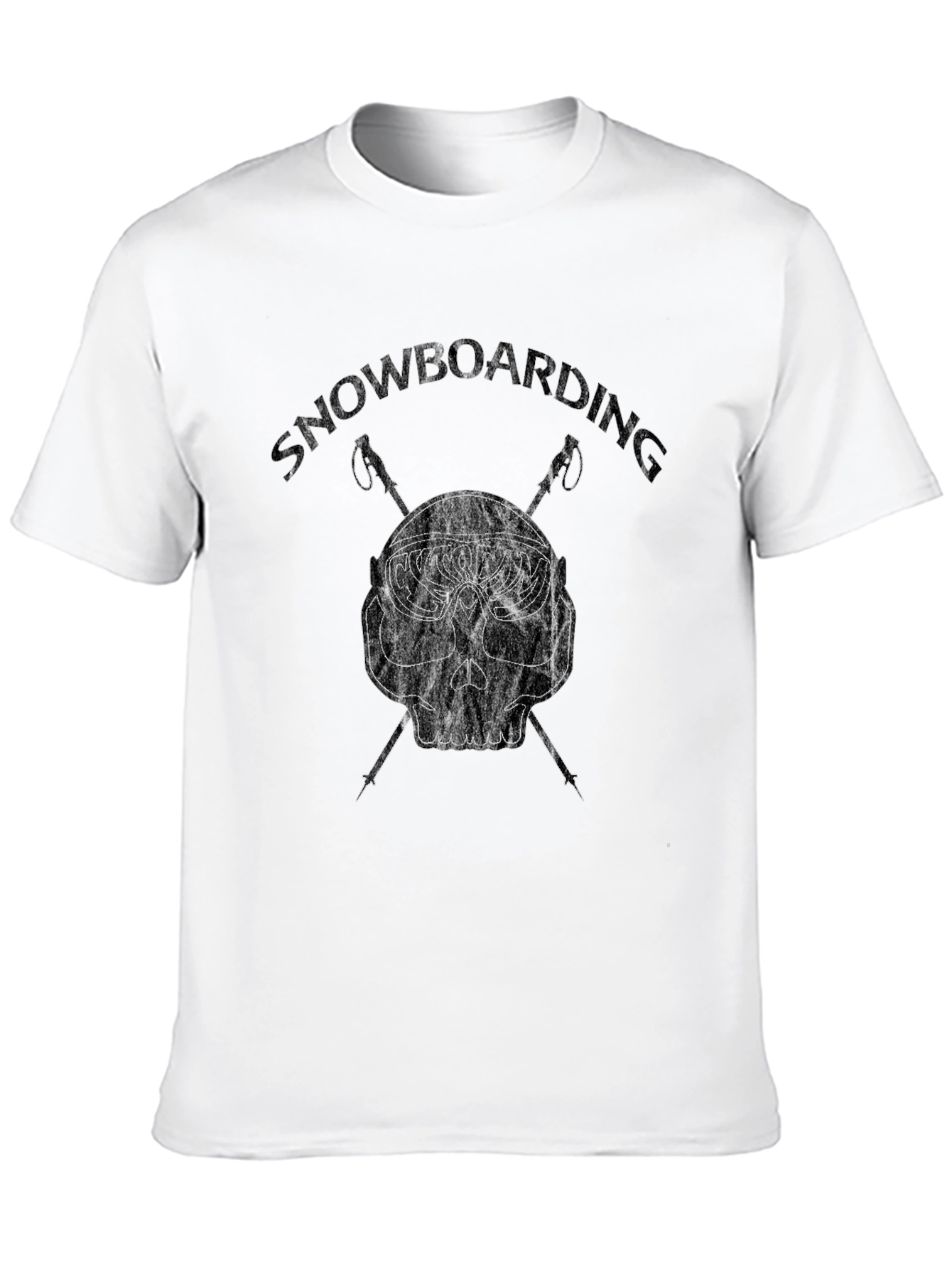 Snowboarding Skull Graphic Tee