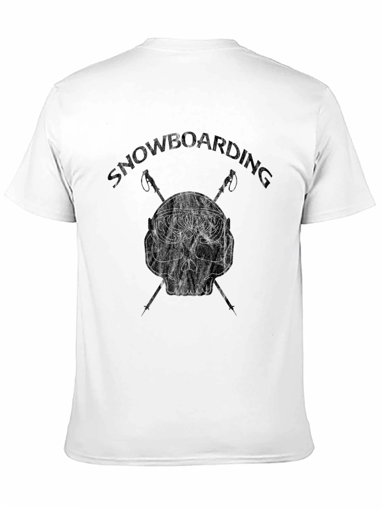 Snowboarding Skull Graphic Tee