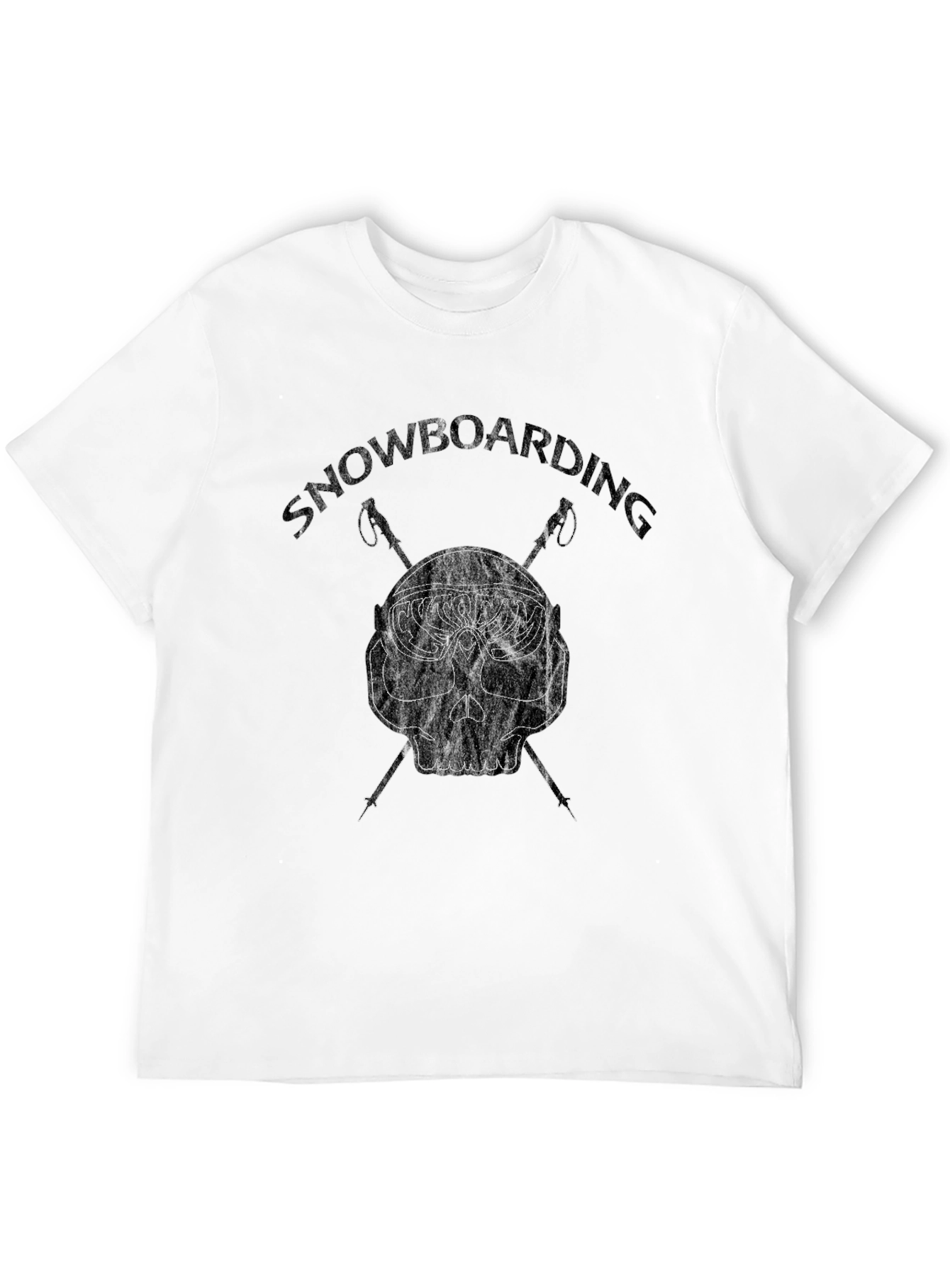 Snowboarding Skull Graphic Tee