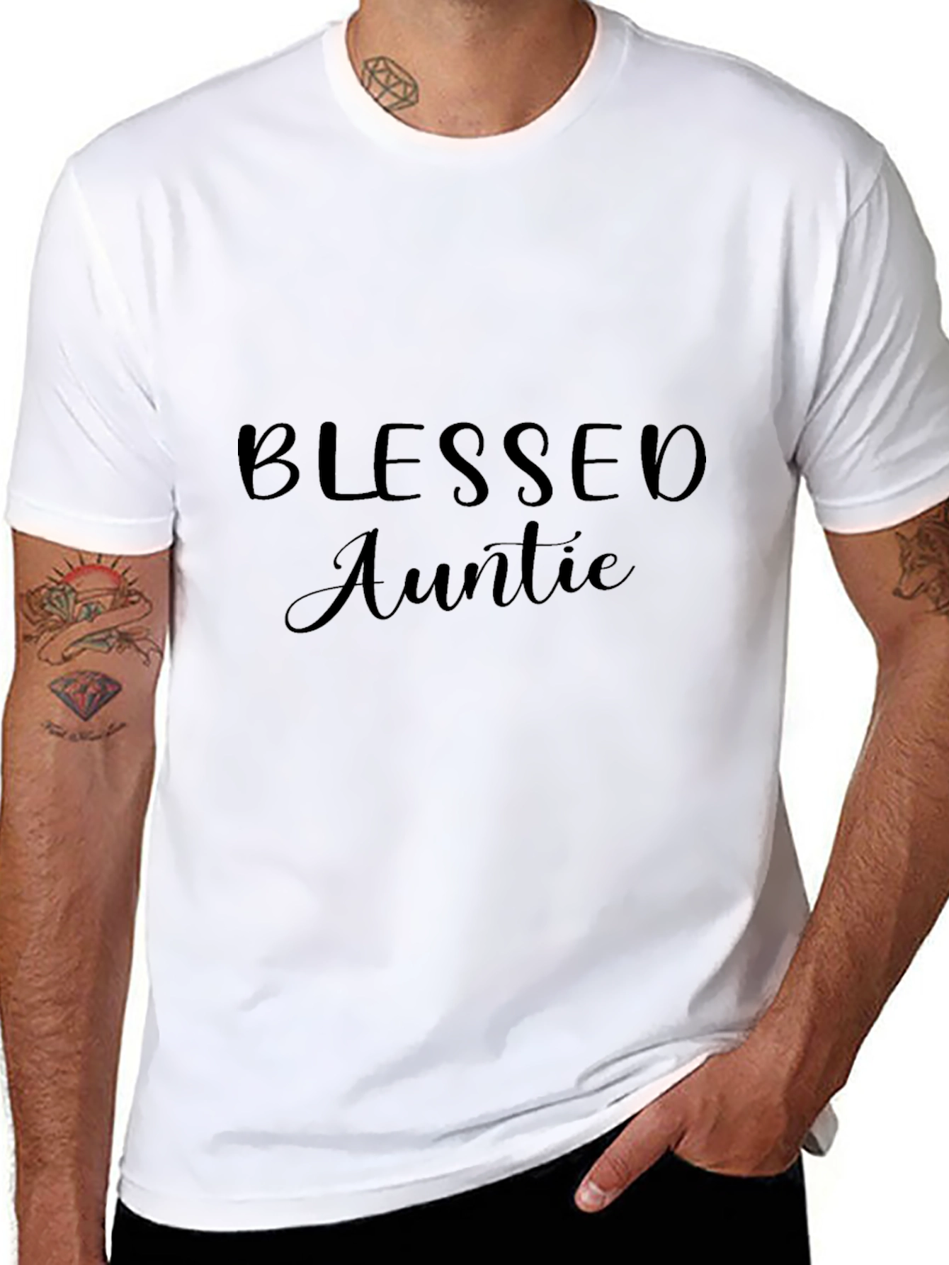 Blessed Auntie Black T-Shirt