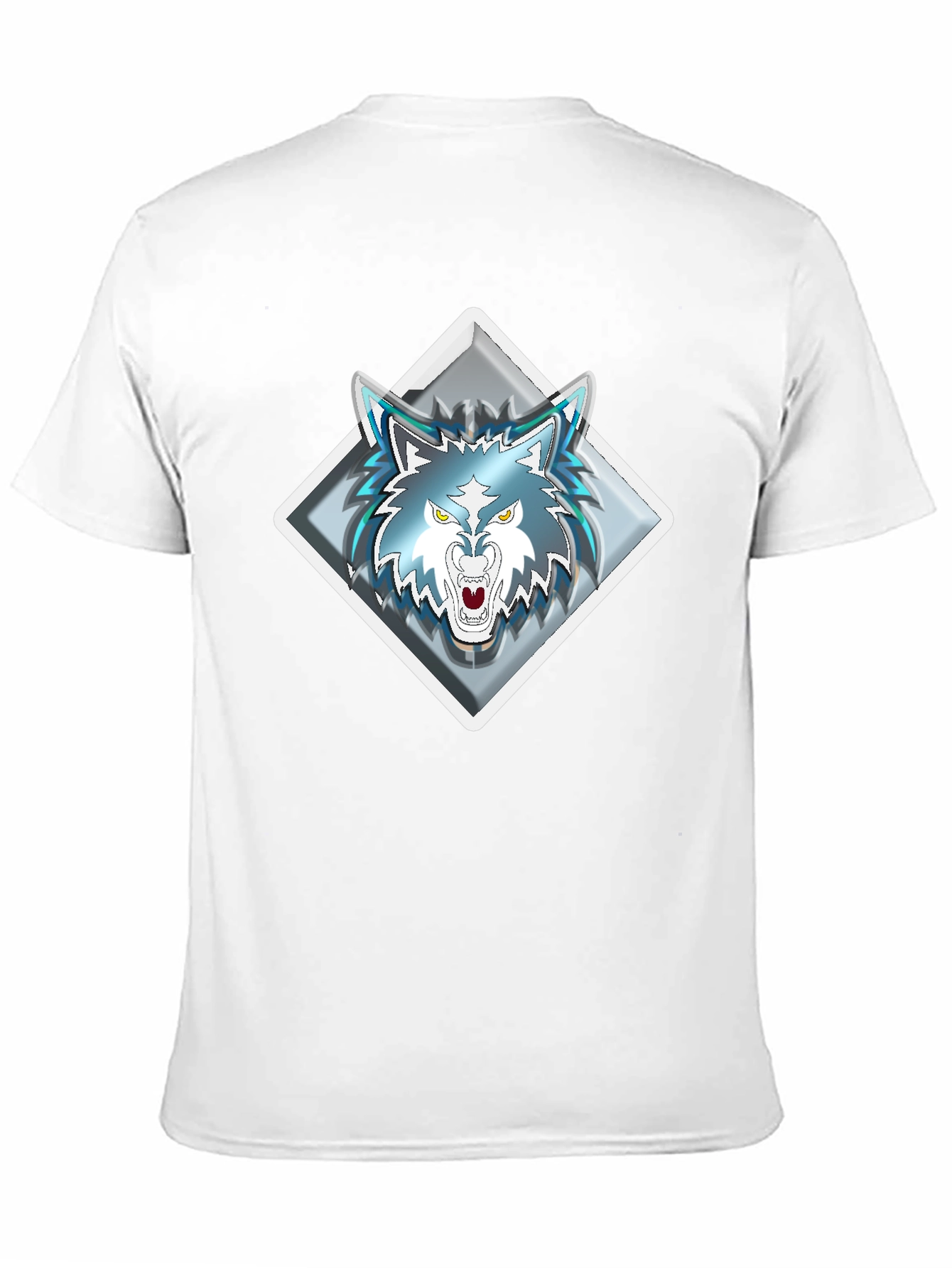 Wolf Graphic Tee - Diamond Emblem - Black T-Shirt