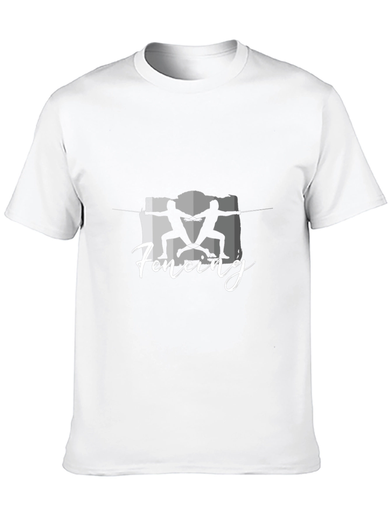 Fencing Graphic Tee - Black Short Sleeve Shirt