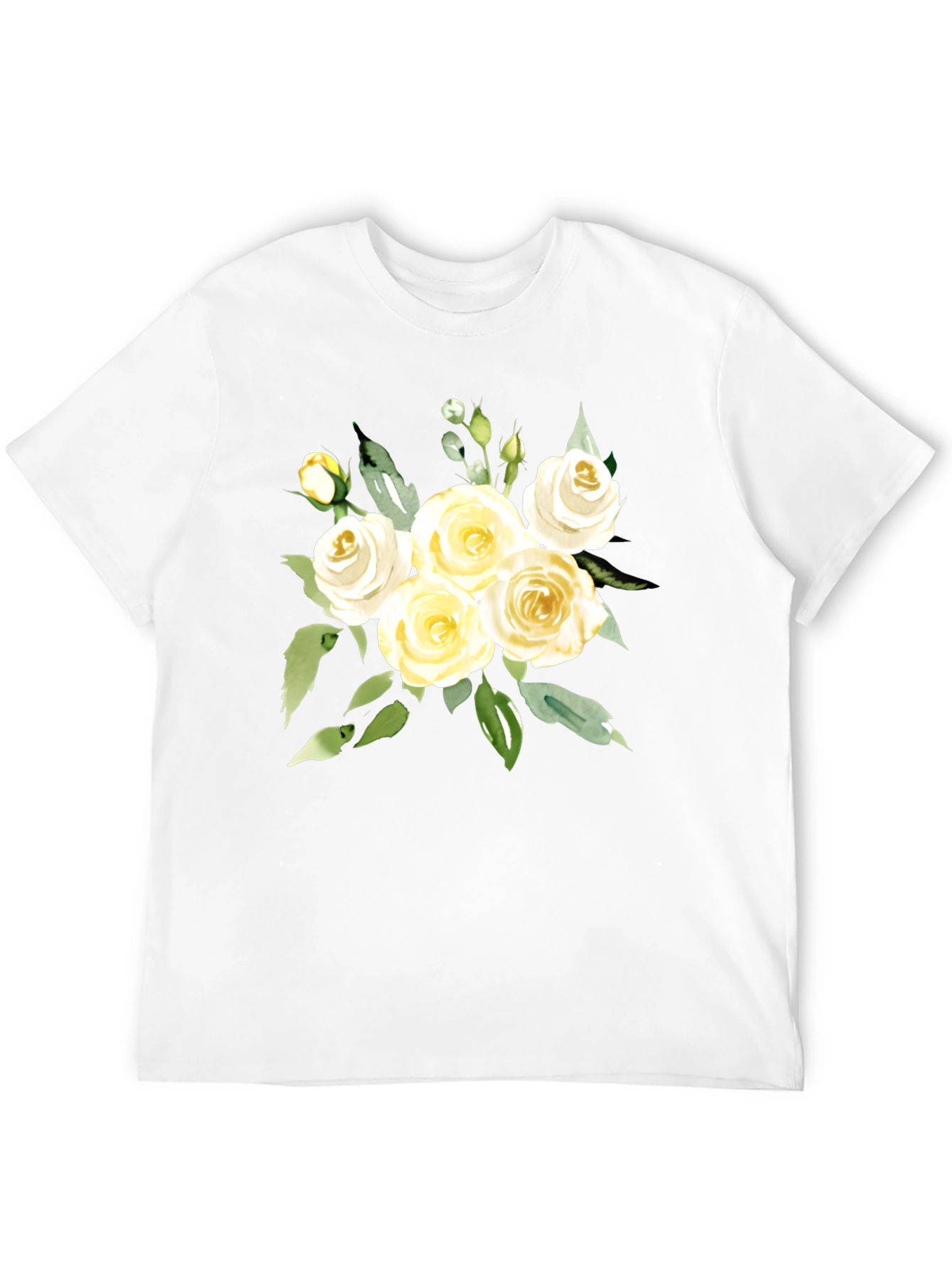 Floral T-Shirt - Elegant Rose Bouquet Tee