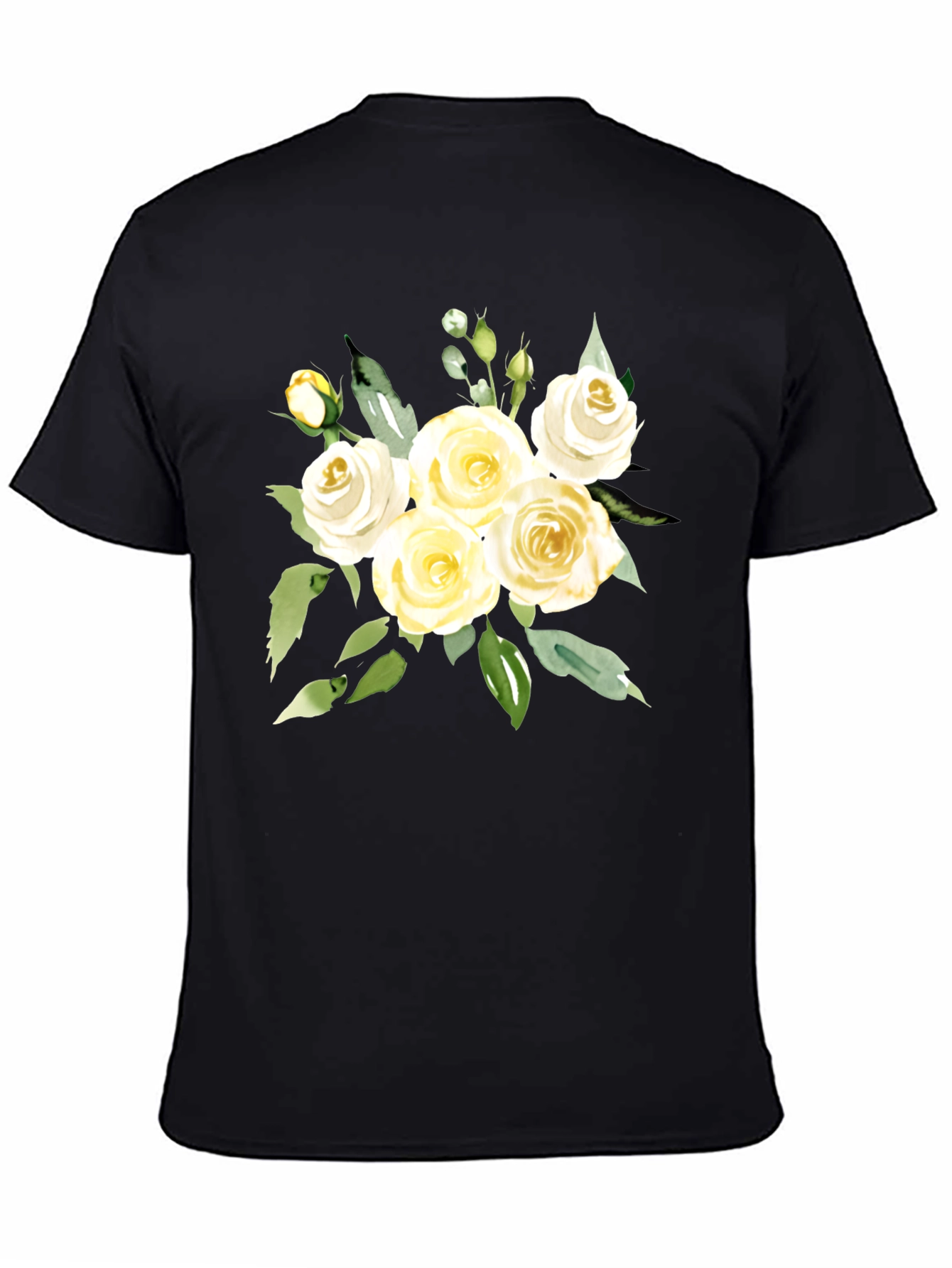 Floral T-Shirt - Elegant Rose Bouquet Tee