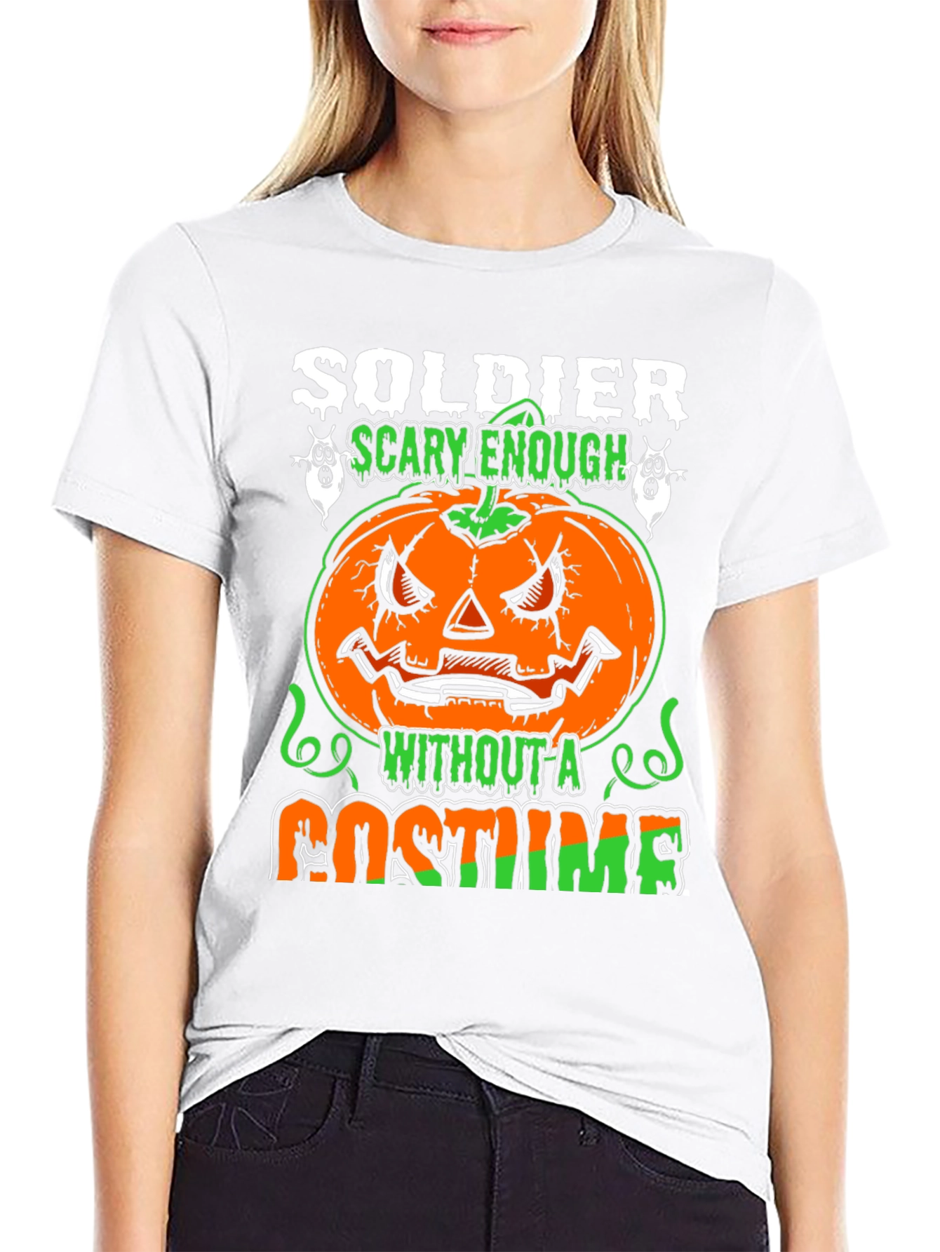 Soldier Scary Enough Halloween T-Shirt