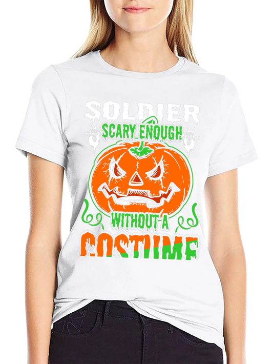 Soldier Scary Enough Halloween T-Shirt