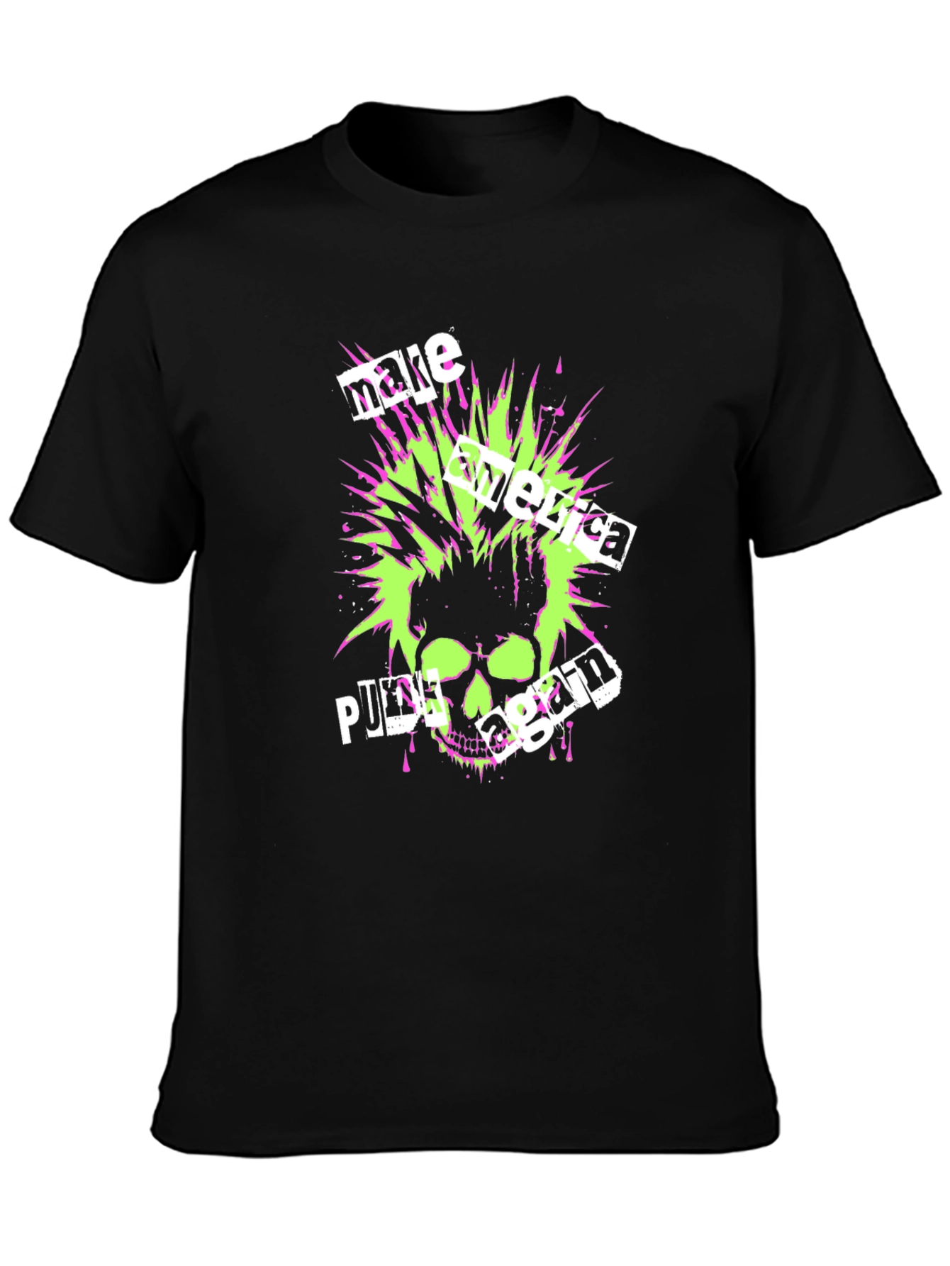 Punk Skull Graphic Tee - Make America Punk Again!