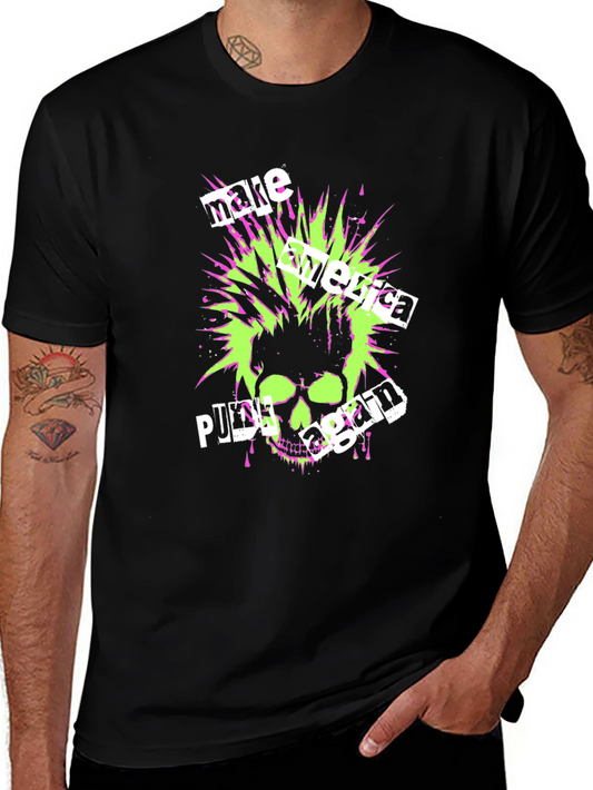 Punk Skull Graphic Tee - Make America Punk Again!