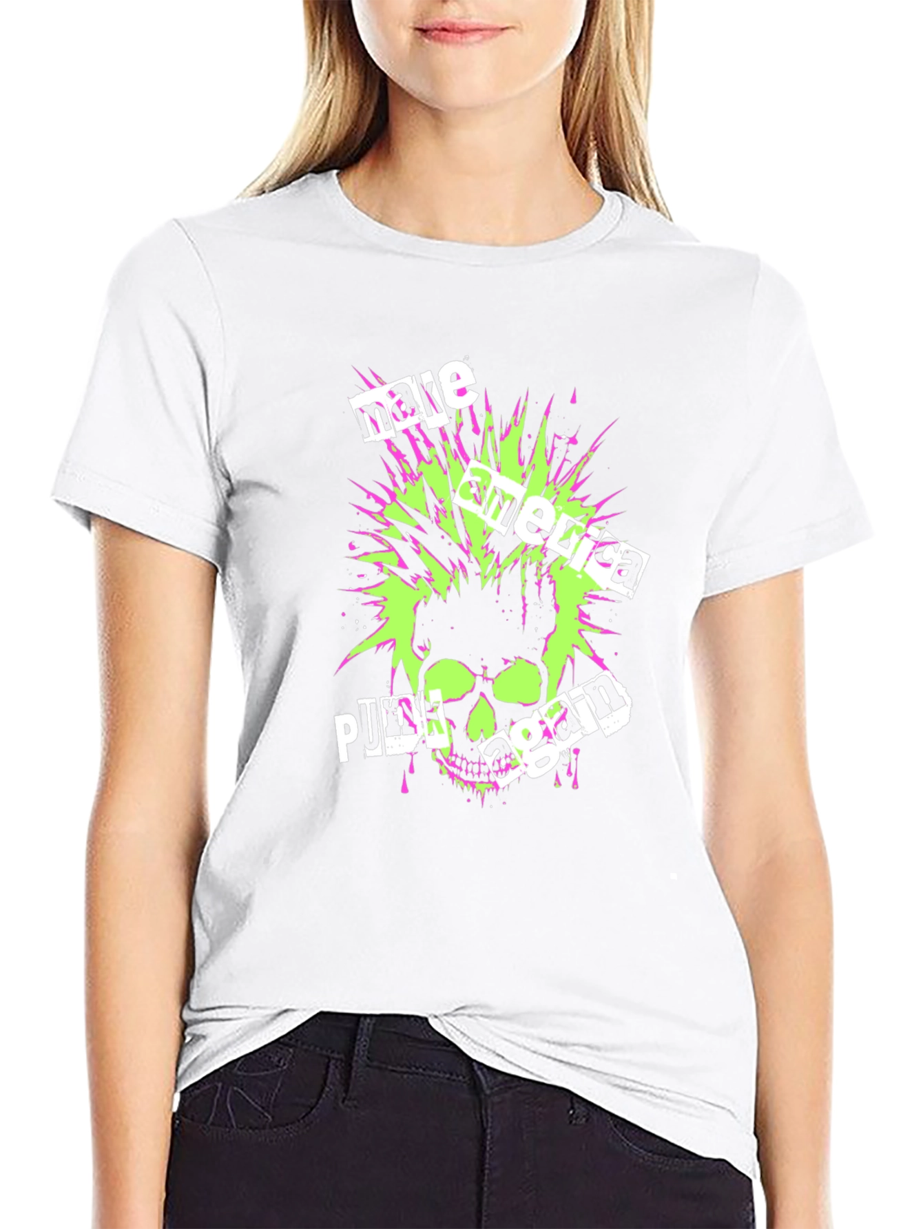 Punk Skull Graphic Tee - Make America Punk Again!