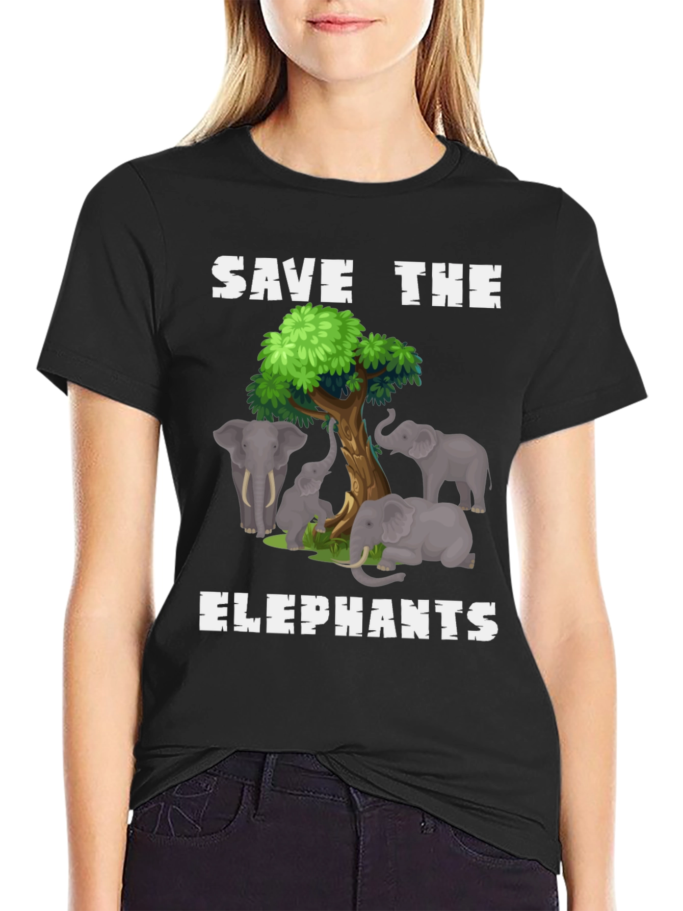 Save the Elephants Graphic T-Shirt
