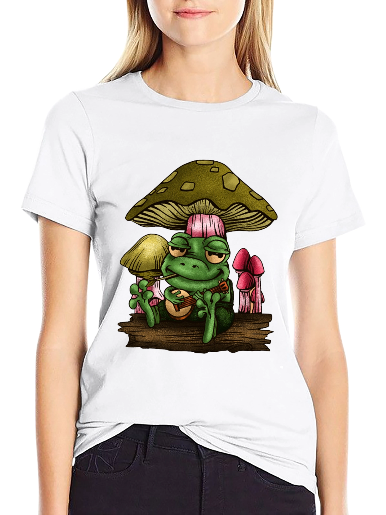 Funky Frog Musician Graphic Tee