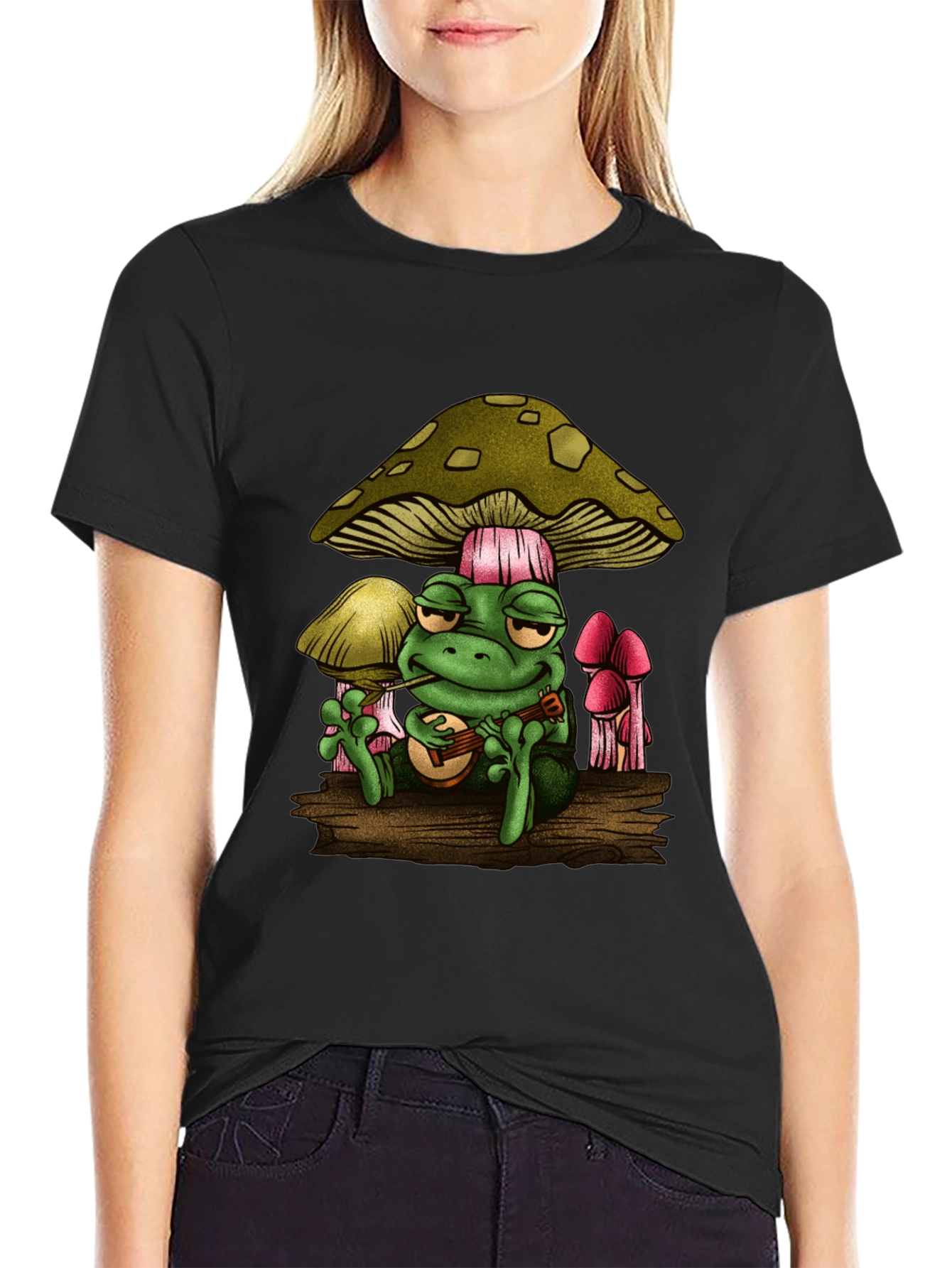 Funky Frog Musician Graphic Tee