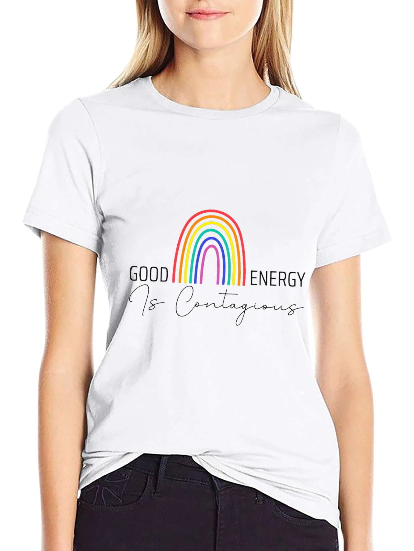 Good Energy No Quantity Rainbow T-Shirt