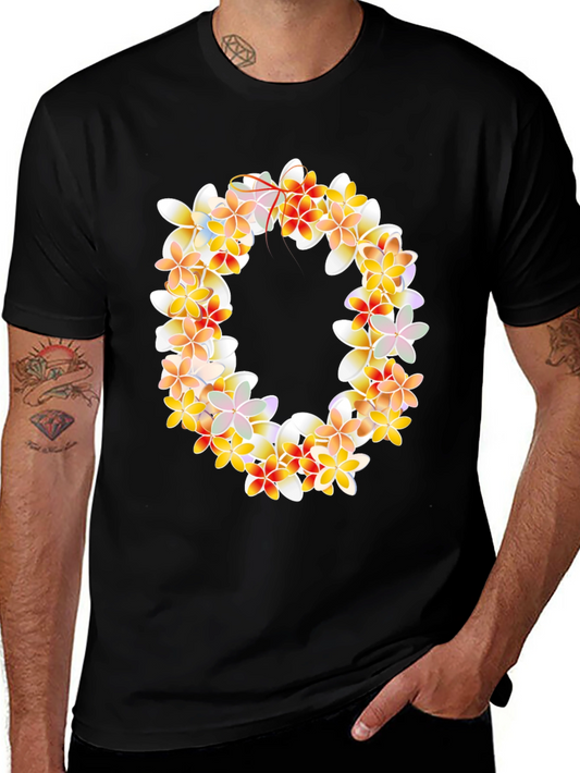 Floral Wreath Graphic Tee - Black T-Shirt