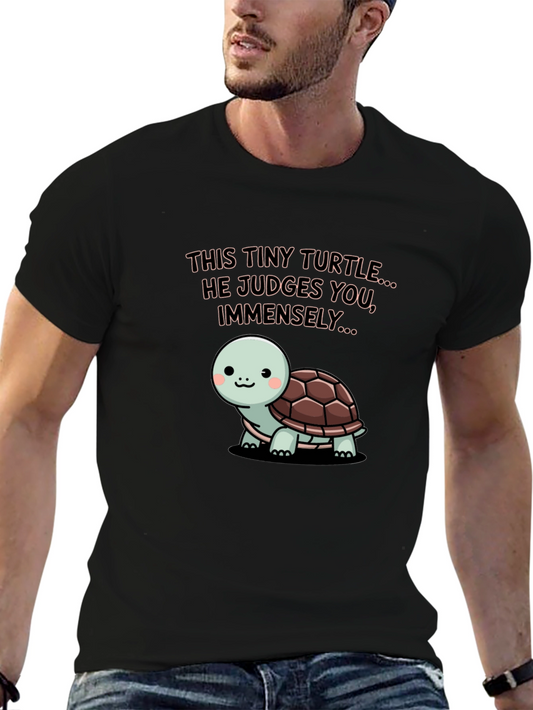 Tiny Turtle Judges You Graphic Tee