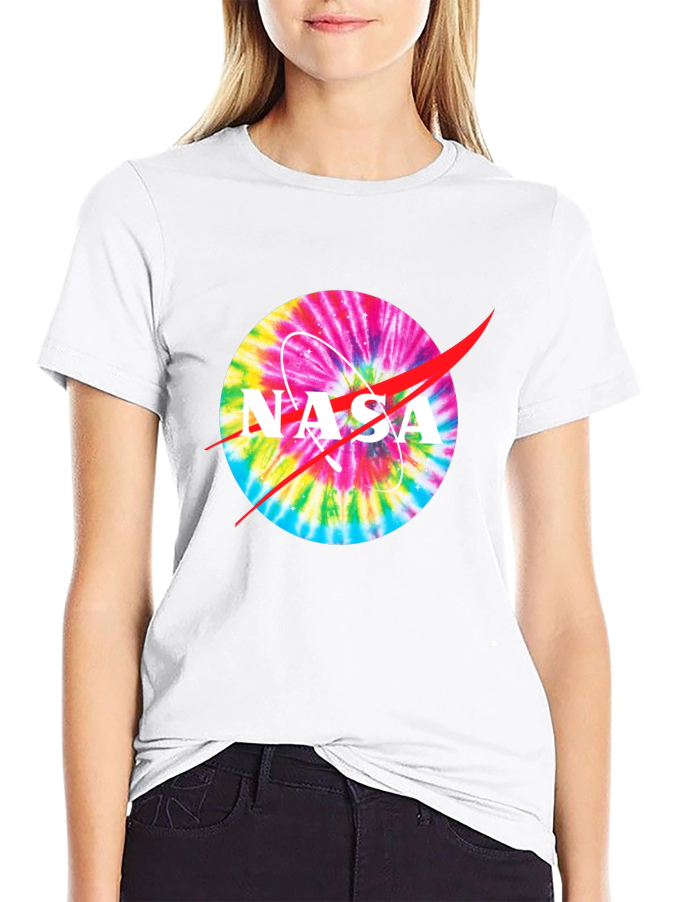 NASA Tie-Dye Logo Graphic T-Shirt