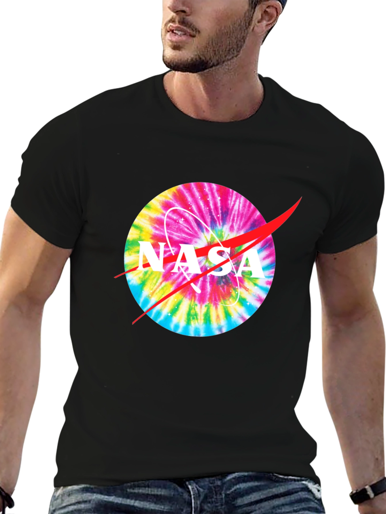 NASA Tie-Dye Logo Graphic T-Shirt