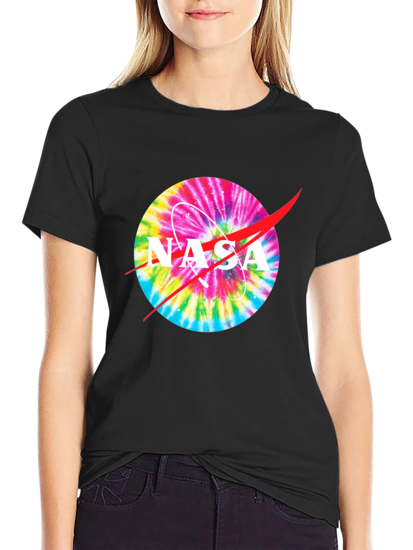 NASA Tie-Dye Logo Graphic T-Shirt