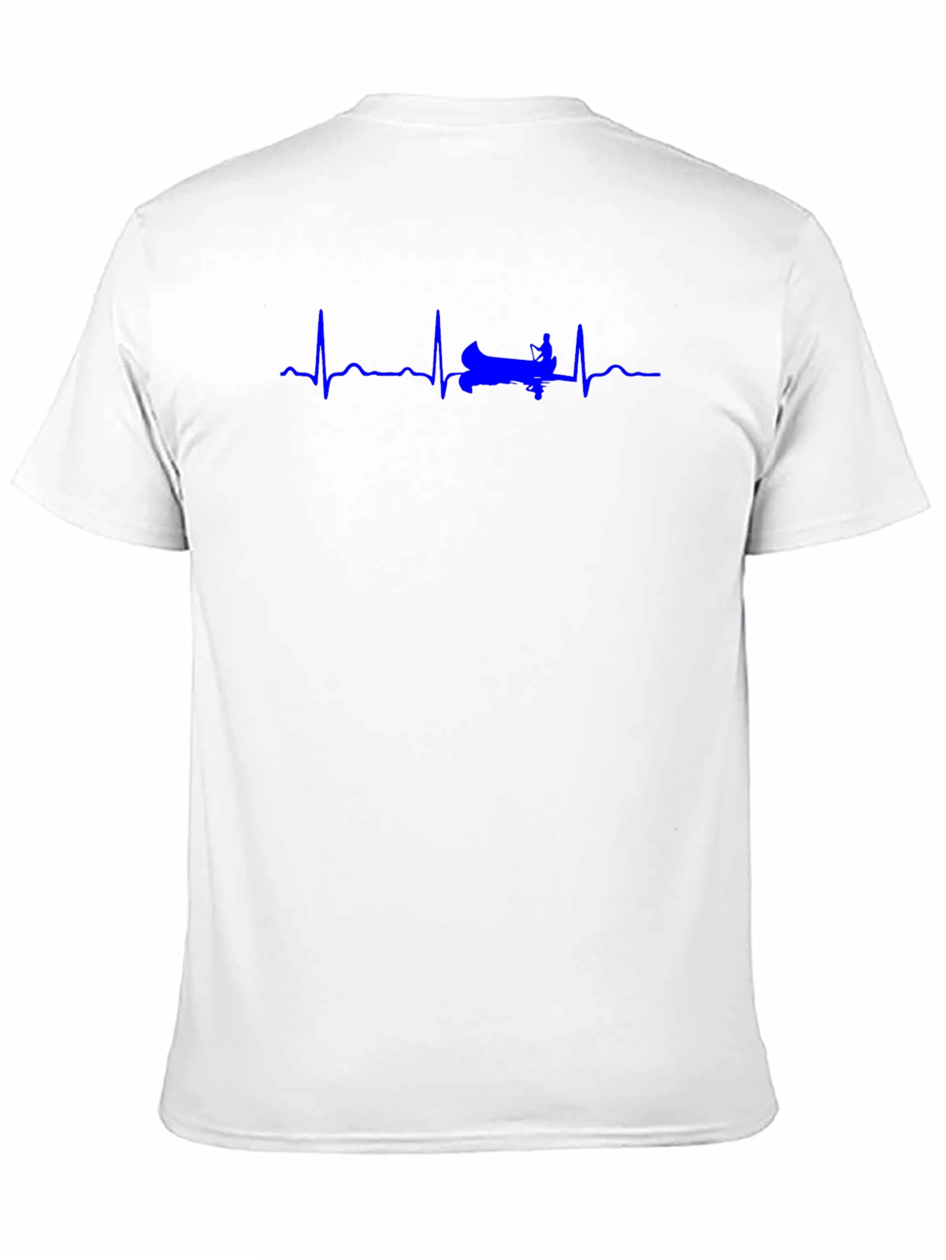 Rowing Heartbeat T-Shirt - Black Cotton Tee