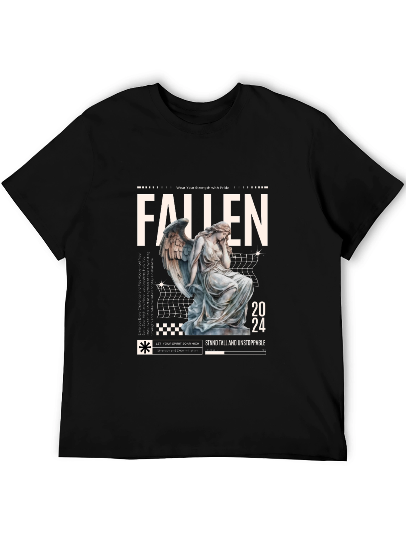 Fallen Angel Graphic Tee - Strength & Pride