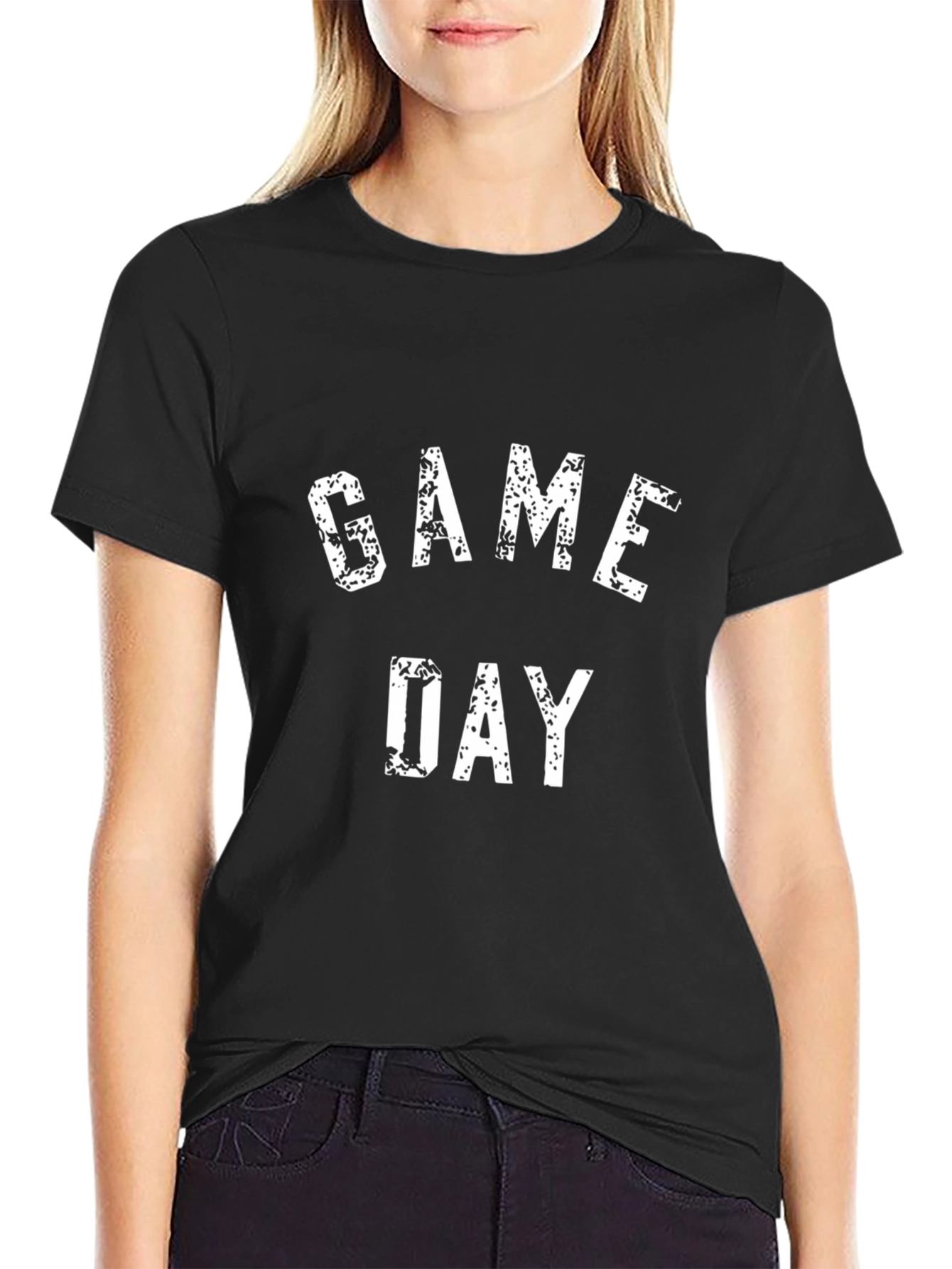 Game Day T-Shirt - Black Cotton Tee