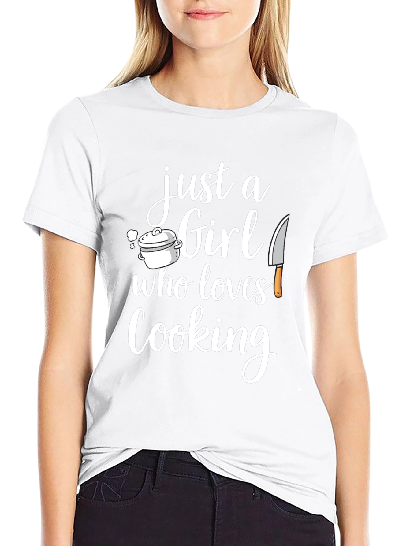 Just a Girl Who Loves Cooking T-Shirt