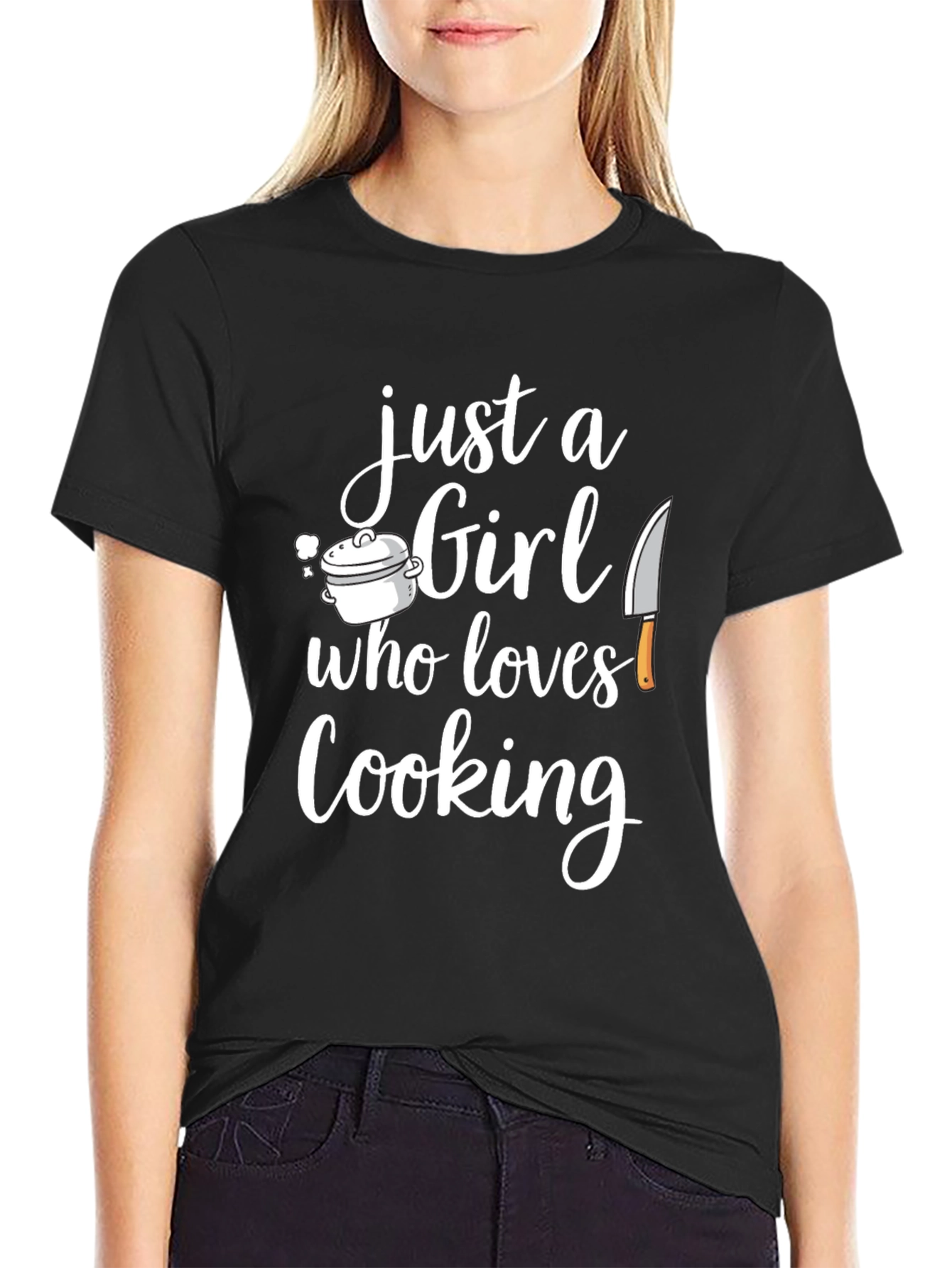 Just a Girl Who Loves Cooking T-Shirt