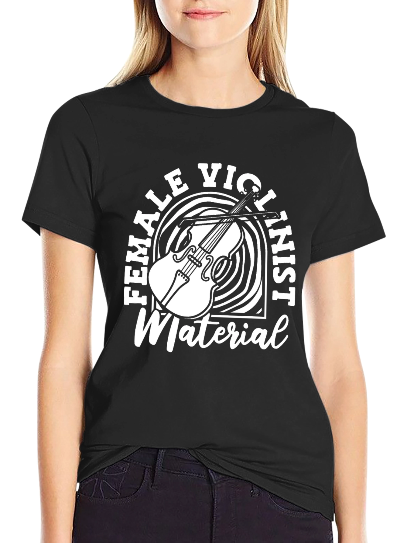 Female Violinist Material T-Shirt
