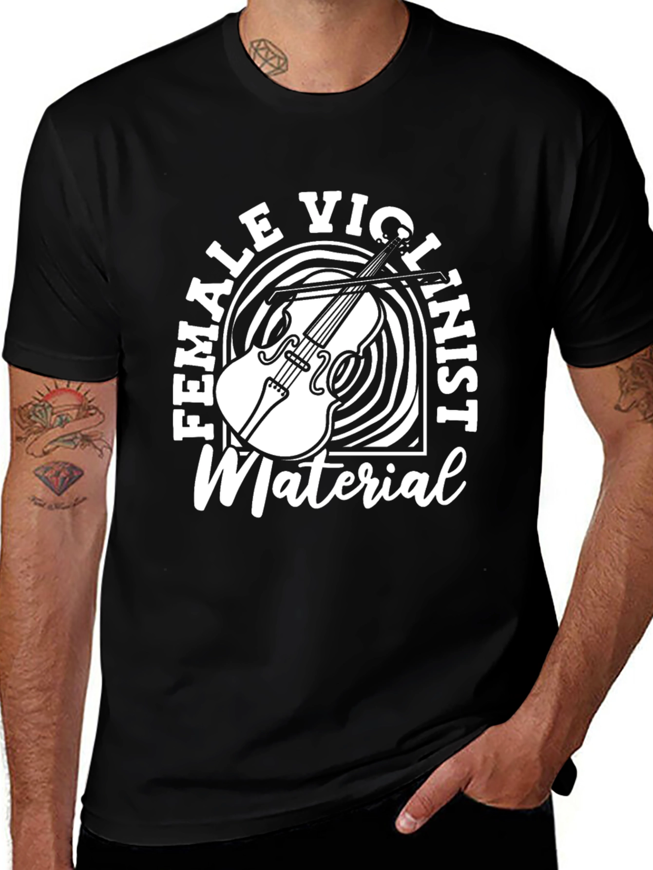 Female Violinist Material T-Shirt