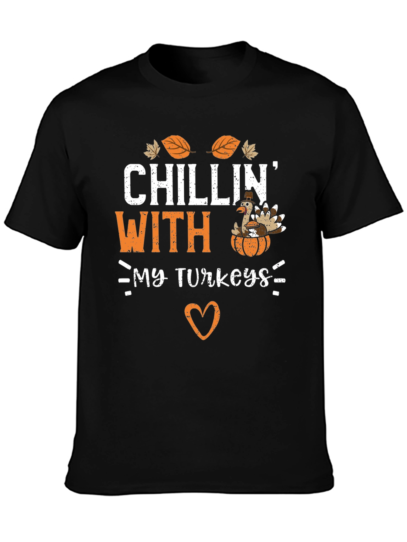 Chillin With My Turkeys Thanksgiving T-Shirt