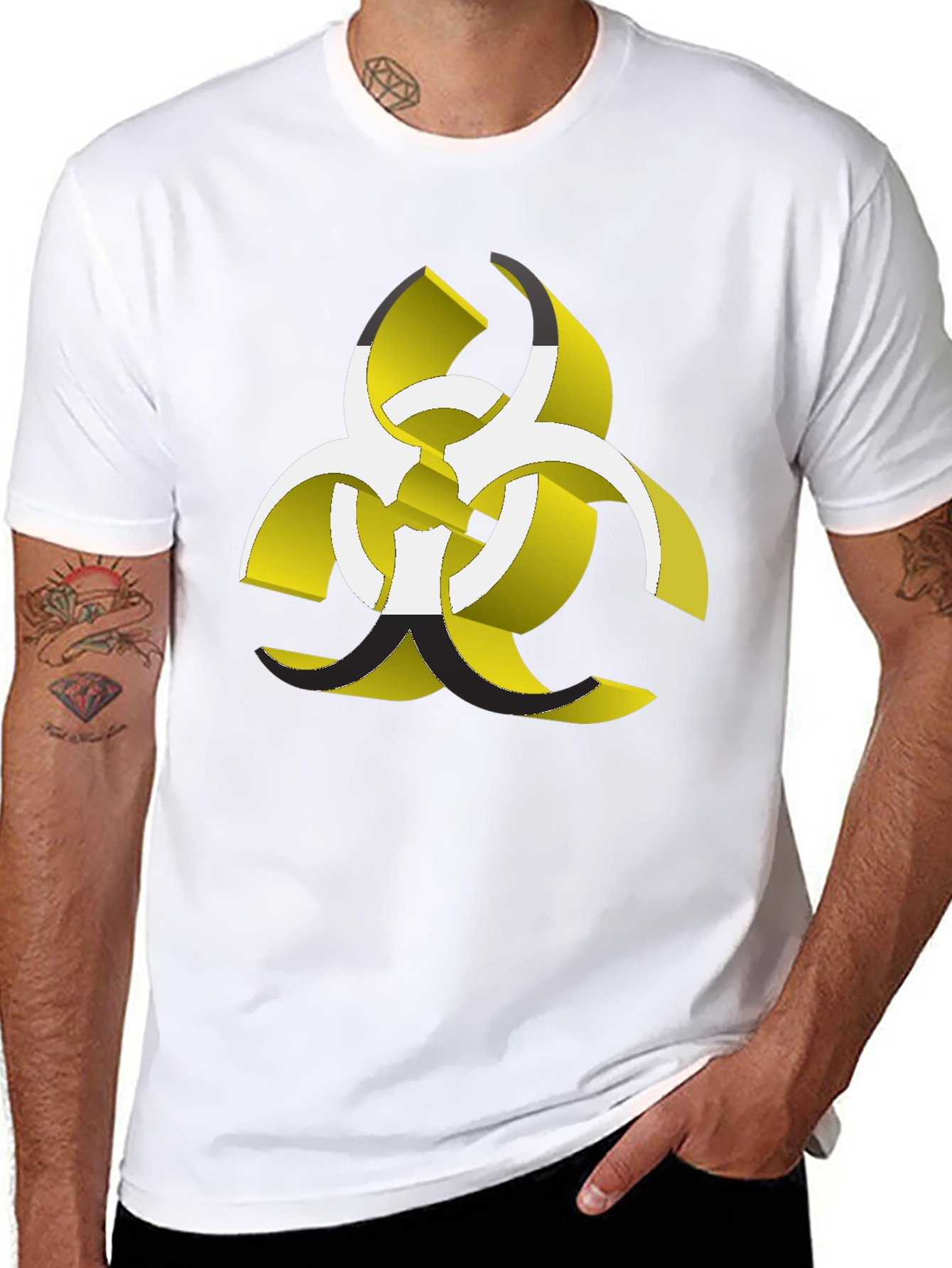 Biohazard Graphic T-Shirt - Bold Design