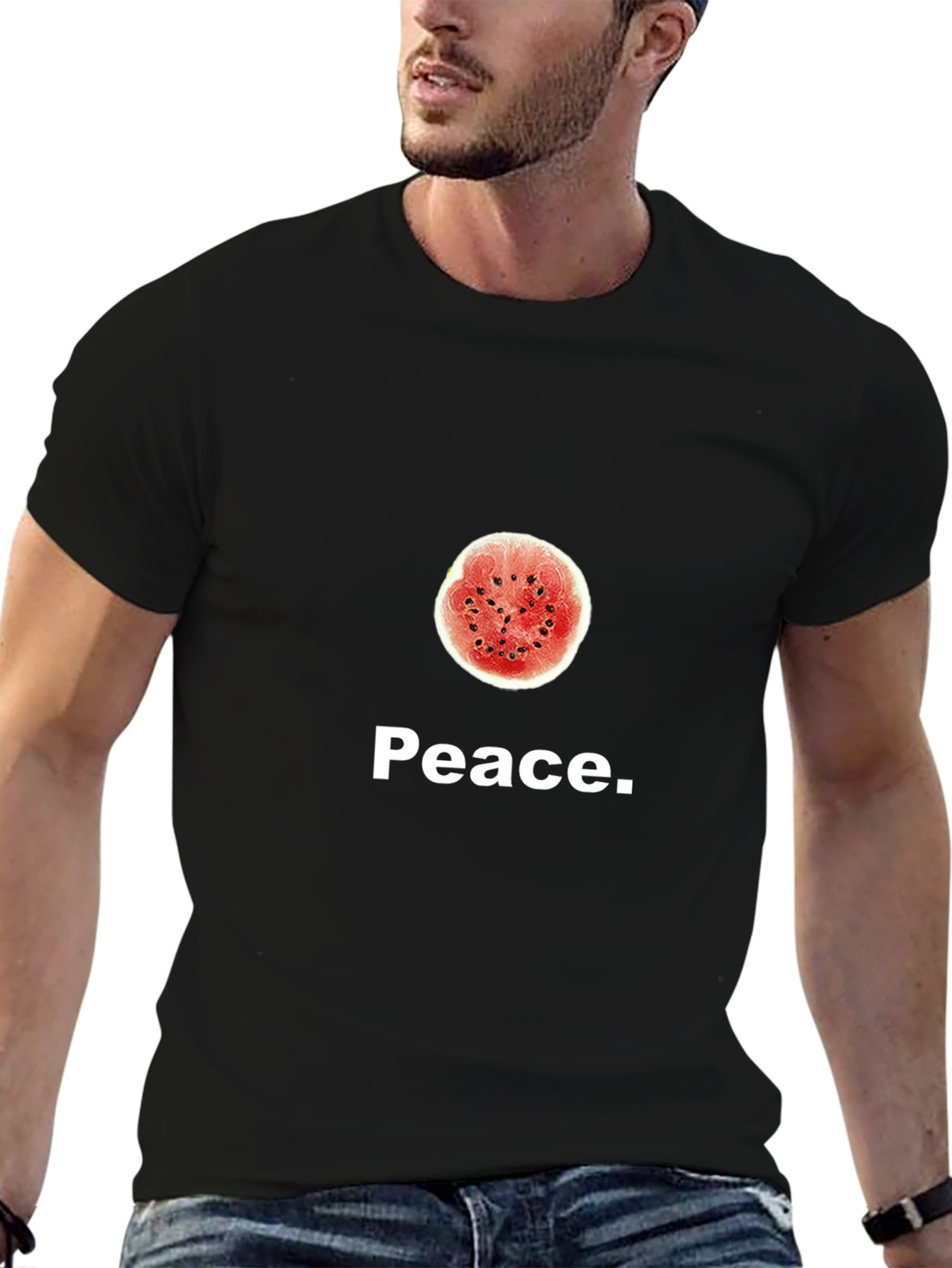 Peace Watermelon Graphic T-Shirt