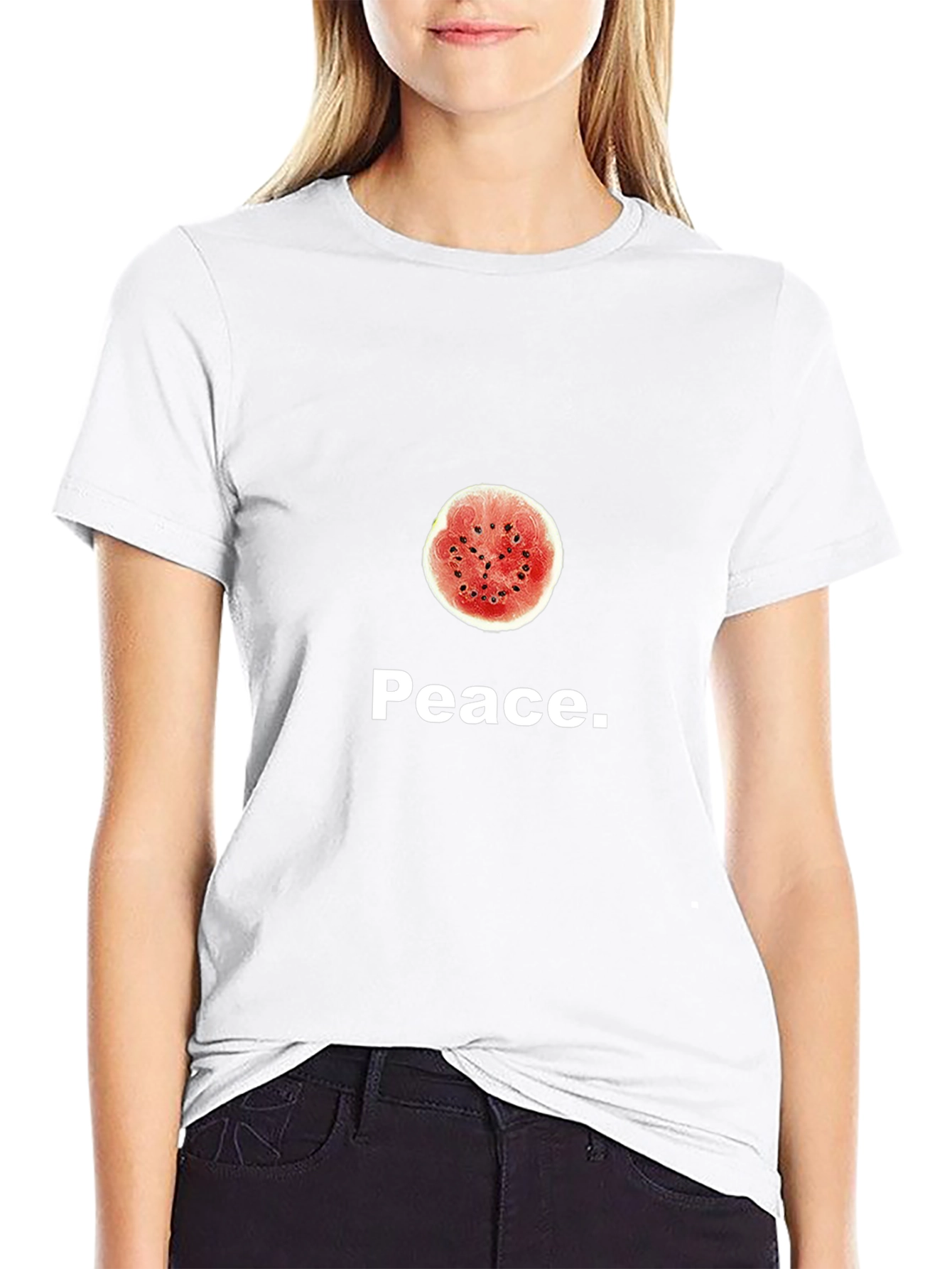 Peace Watermelon Graphic T-Shirt