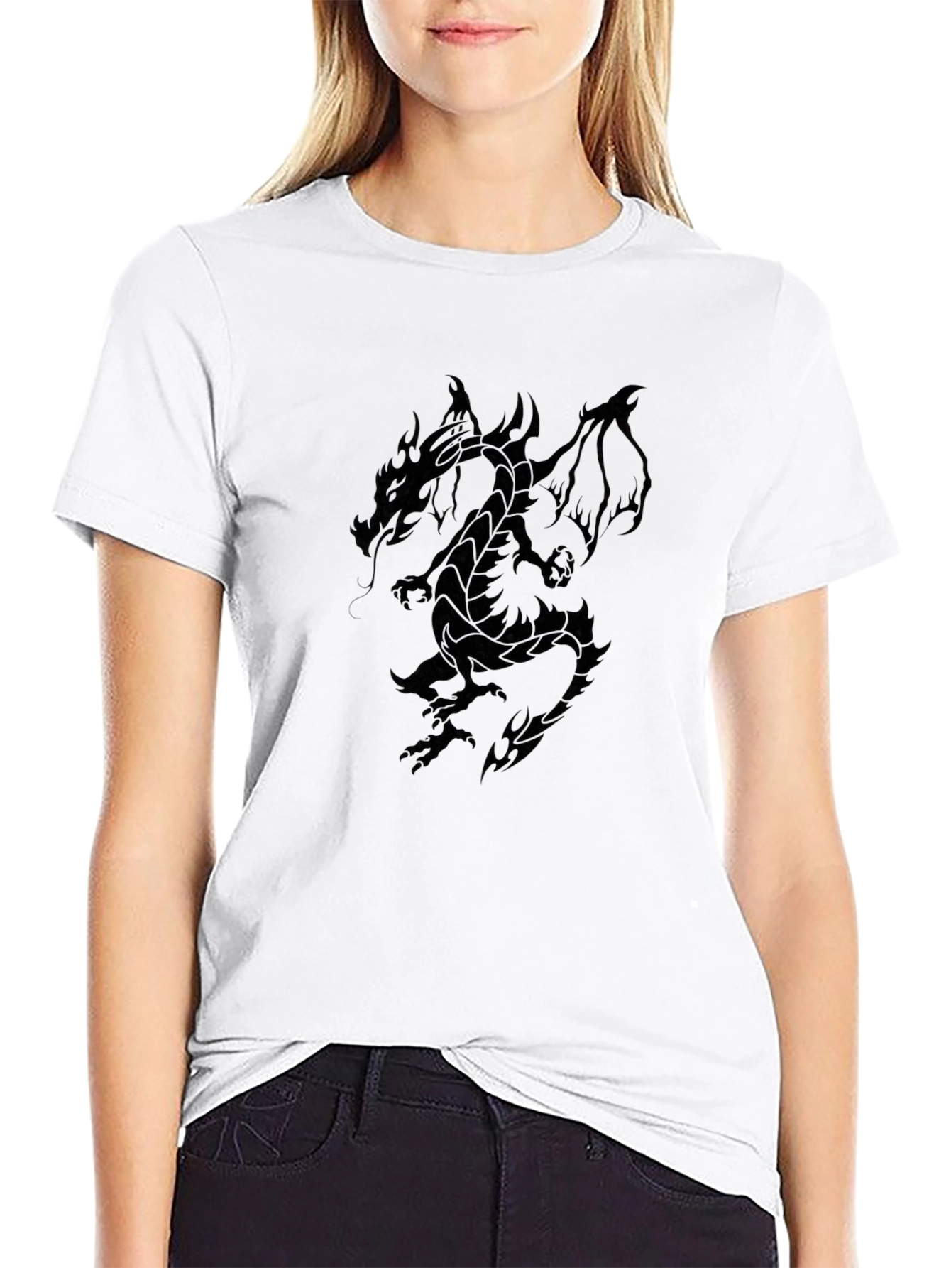 Black Dragon Graphic Tee - Mens Fashion