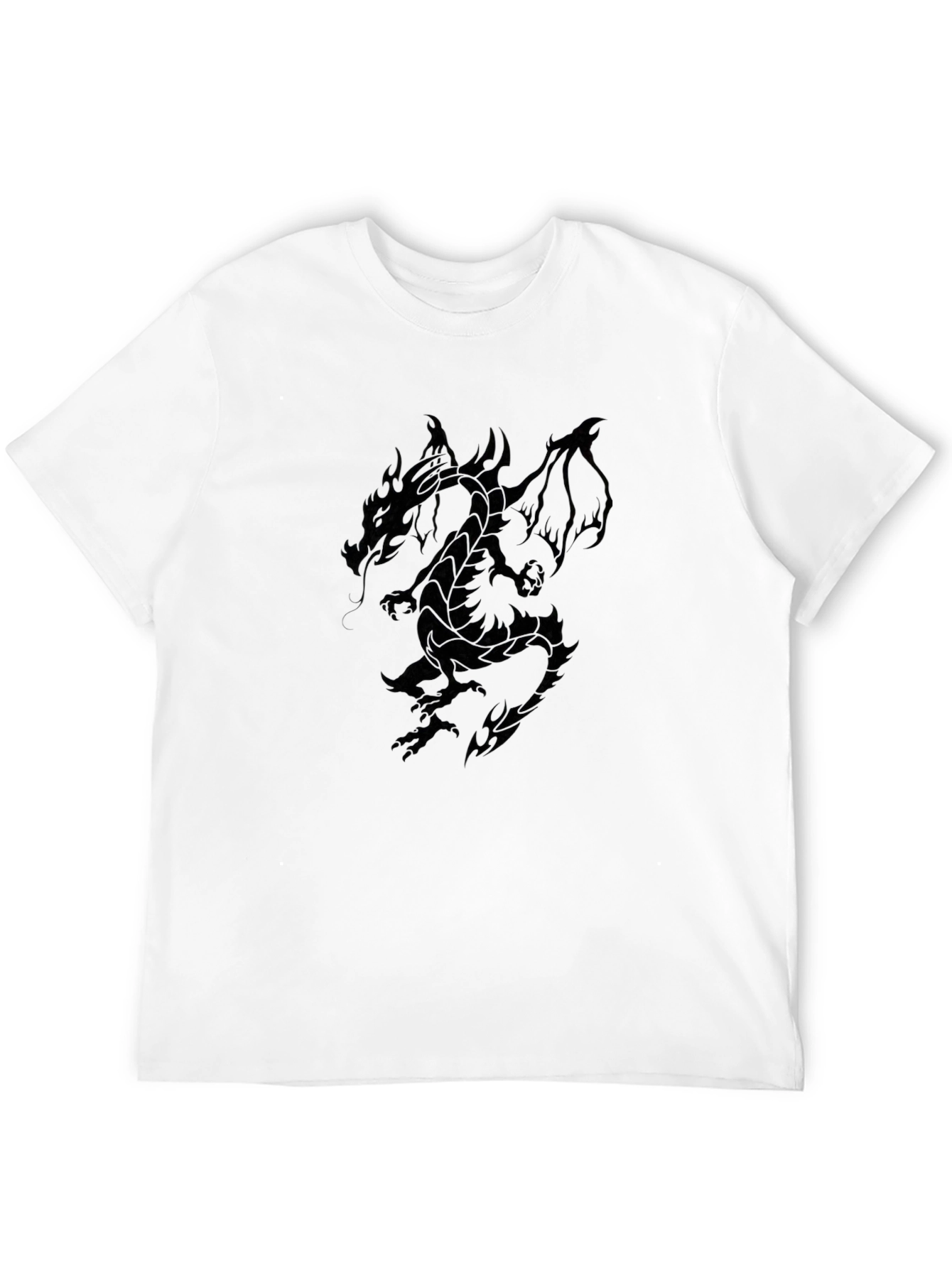 Black Dragon Graphic Tee - Mens Fashion