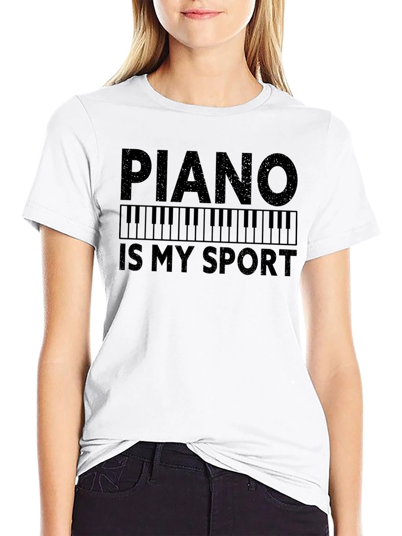 Piano Is My Sport Graphic T-Shirt