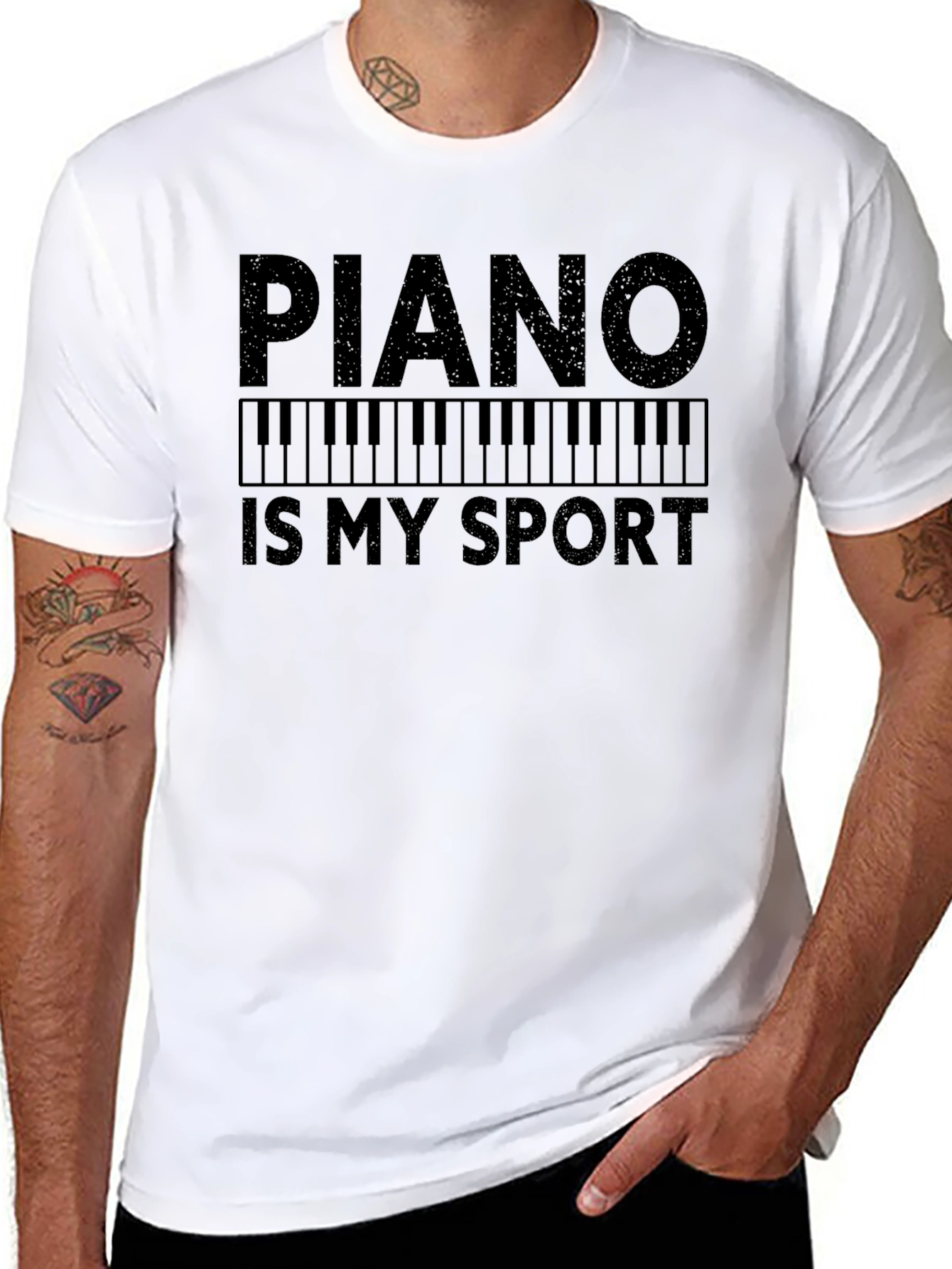 Piano Is My Sport Graphic T-Shirt