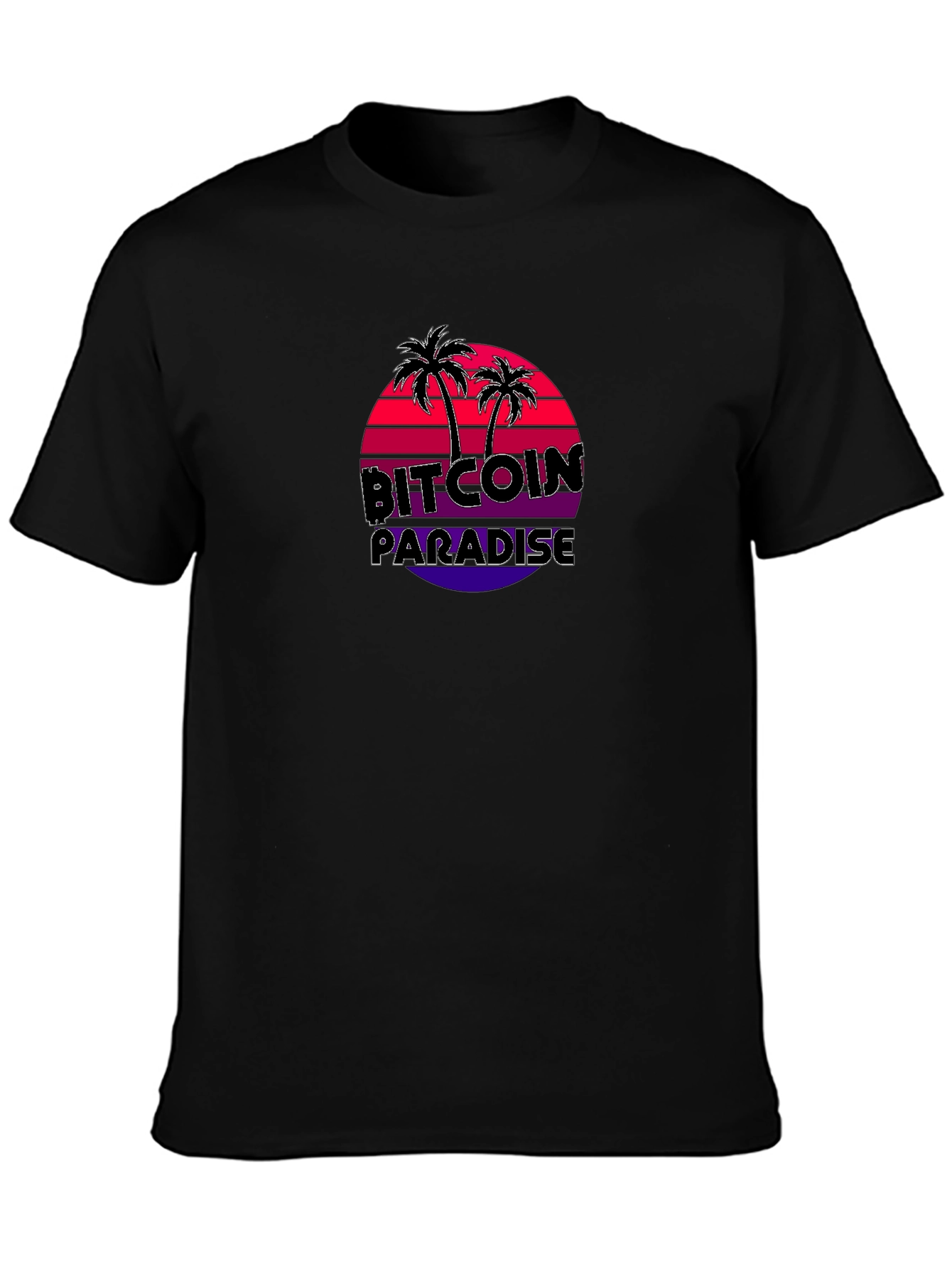 Bitcoin Paradise T-Shirt: Crypto Beach Vibes