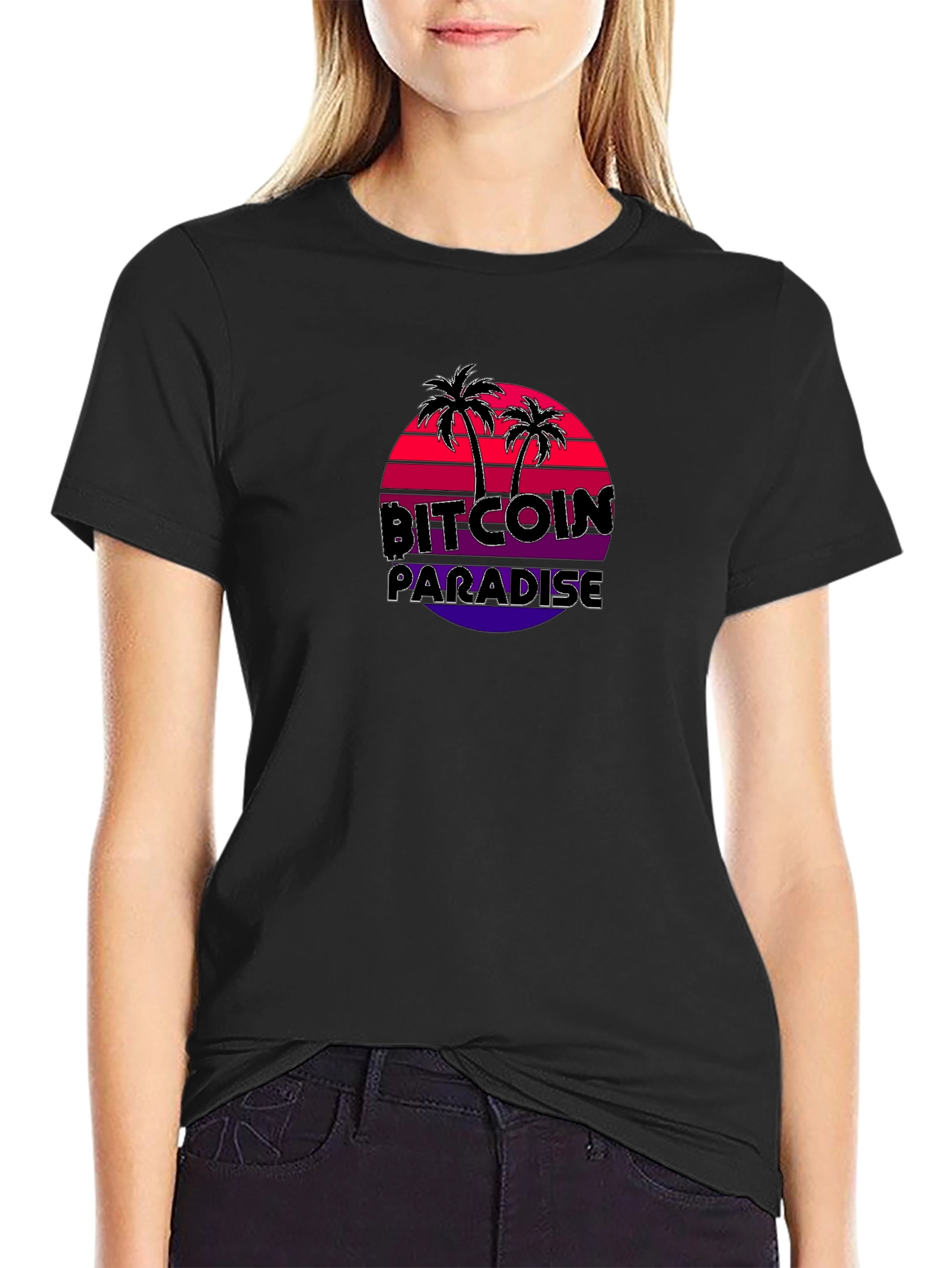 Bitcoin Paradise T-Shirt: Crypto Beach Vibes