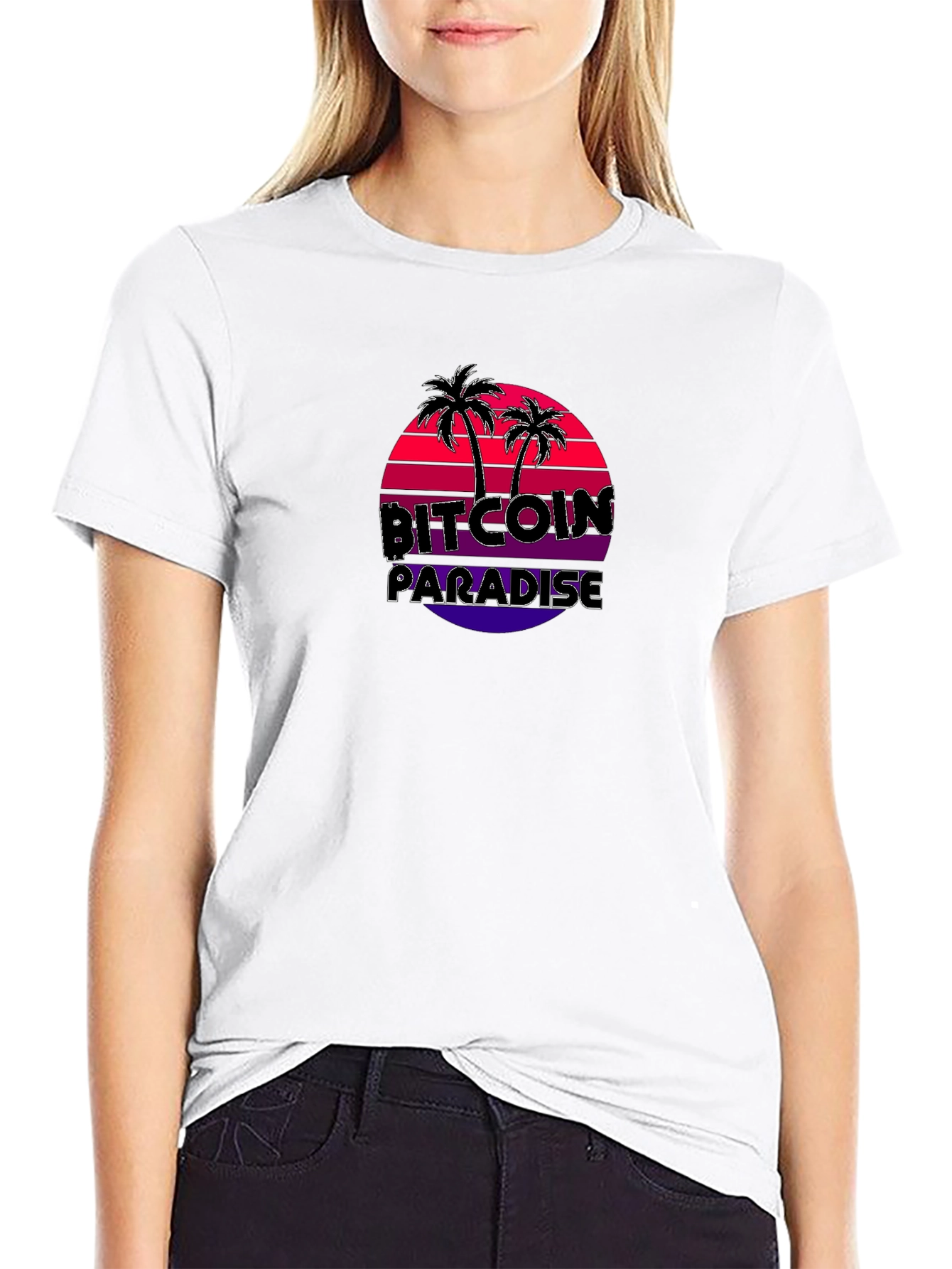 Bitcoin Paradise T-Shirt: Crypto Beach Vibes