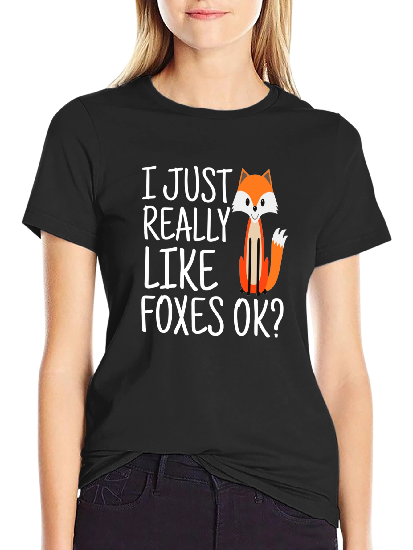Fox Lovers Black T-Shirt